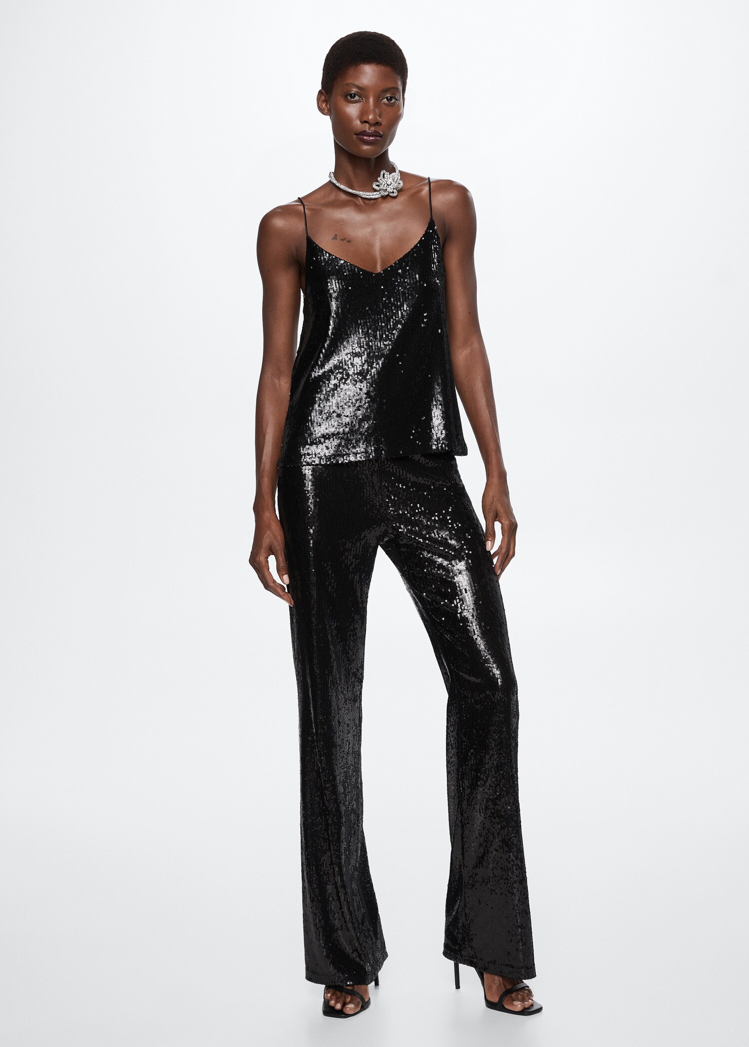 Top bretelles à sequins - Plan général