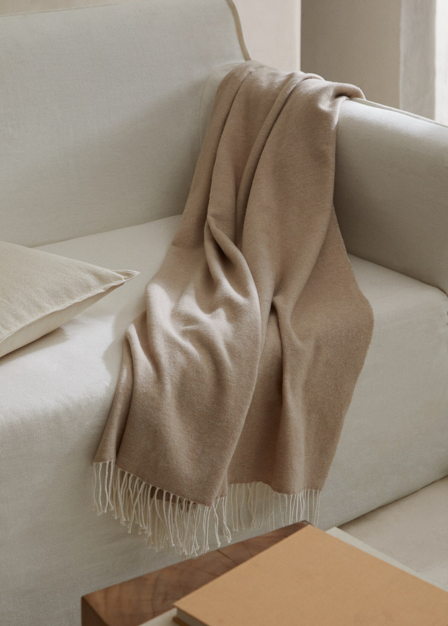 Textured cotton blanket 130X180cm - General plane