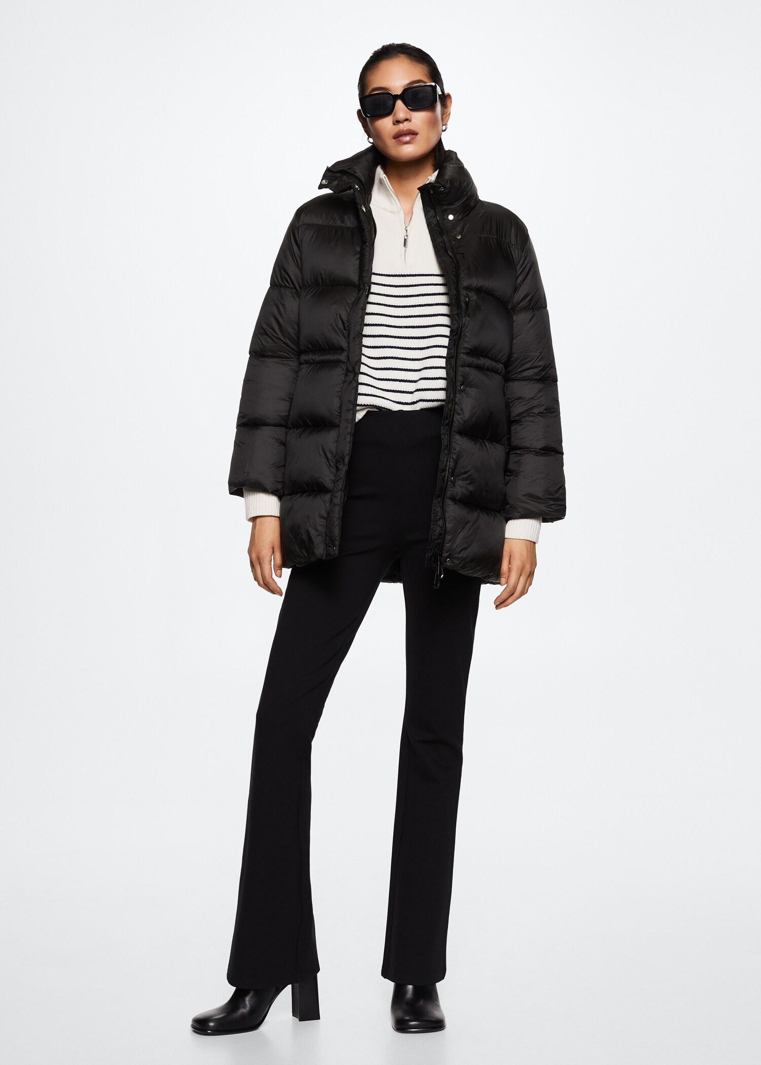 Anorak acolchado ajustable - Plano general