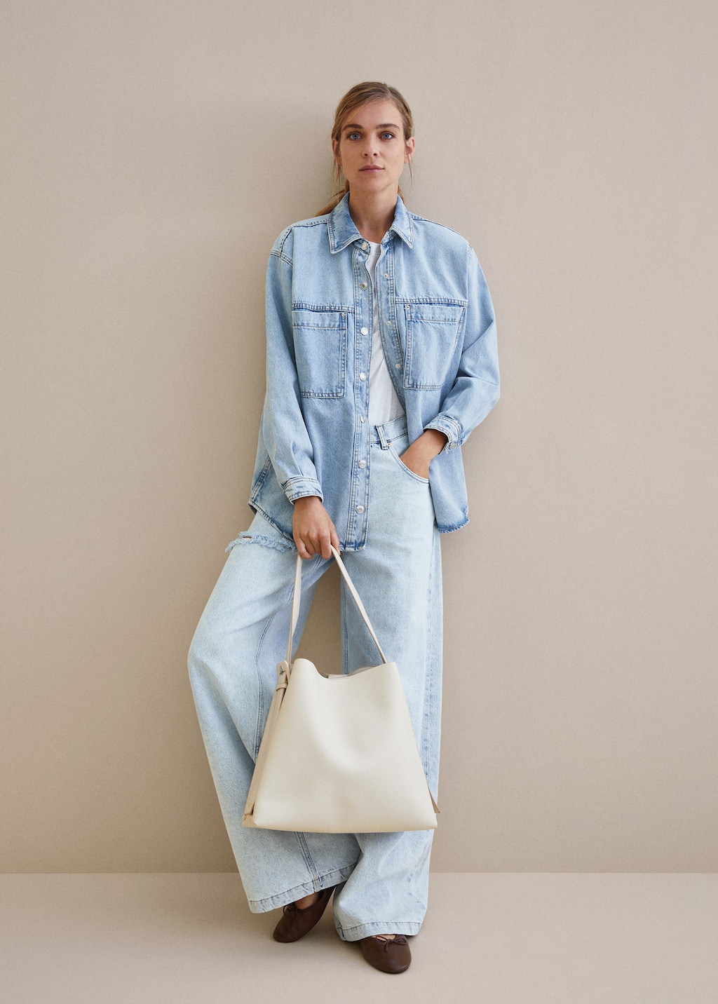 Mango strap shopper bag sale