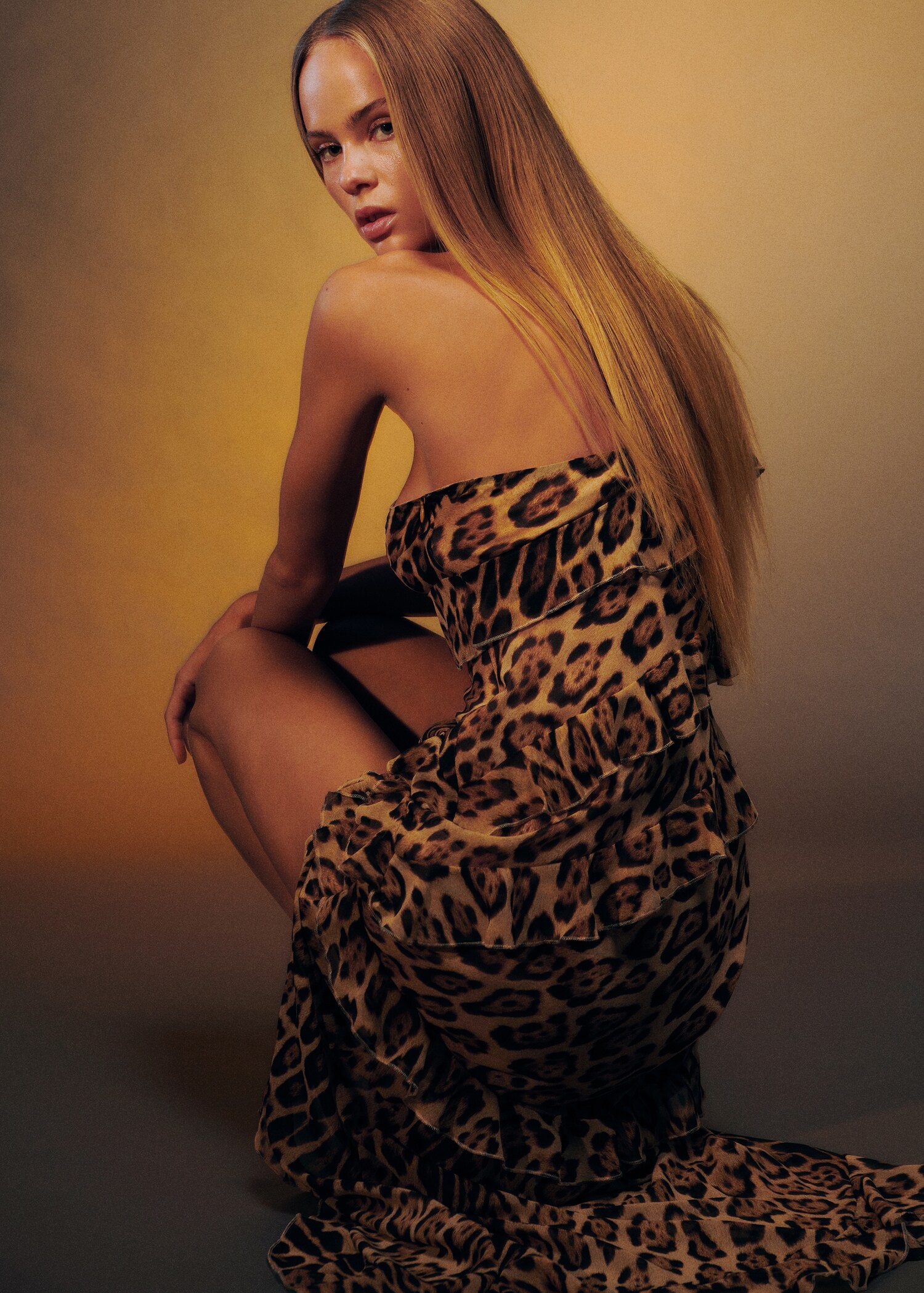 Leopard-print fluid dress - Details of the article 6