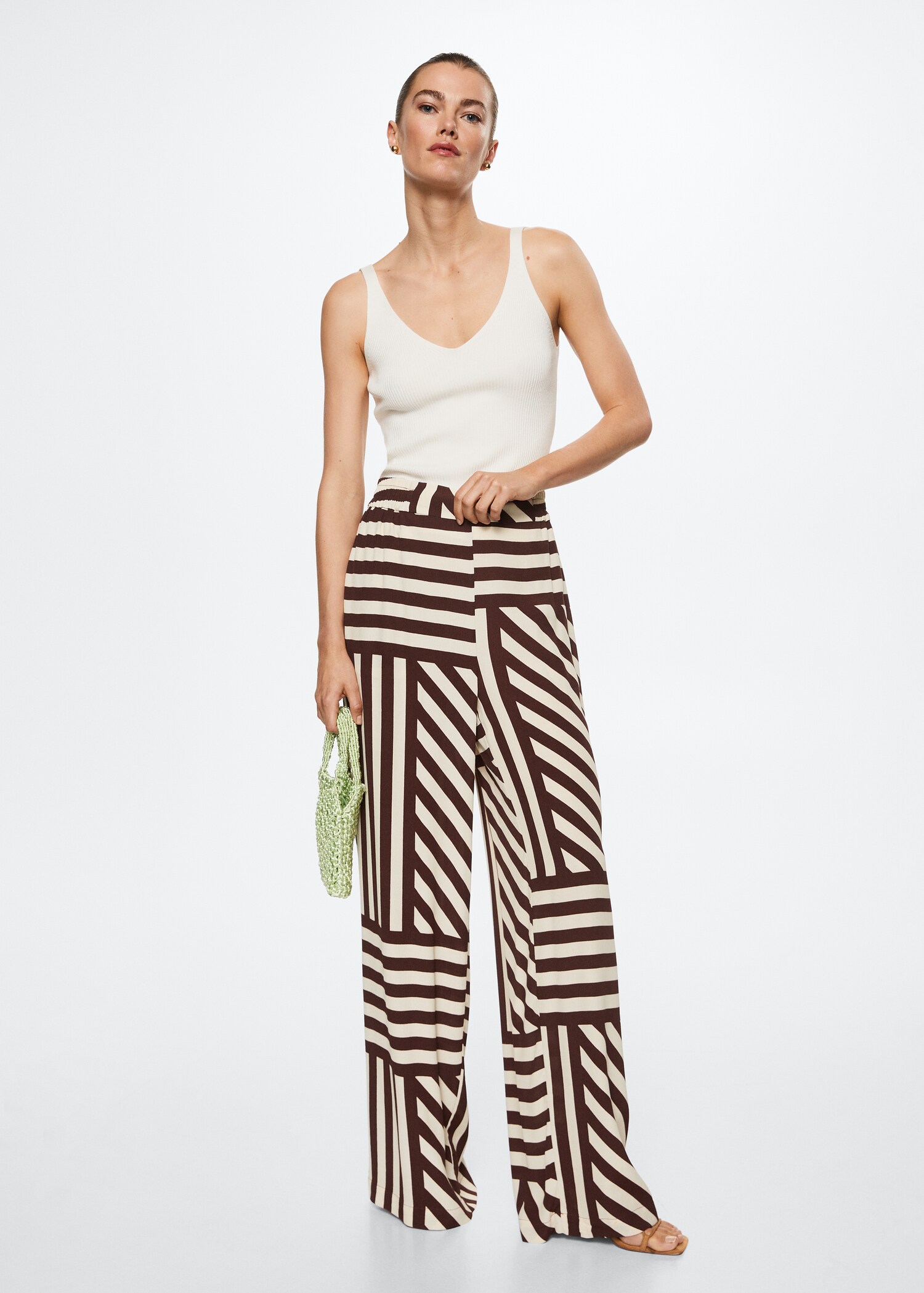 Pantalón fluido estampado - Plano general