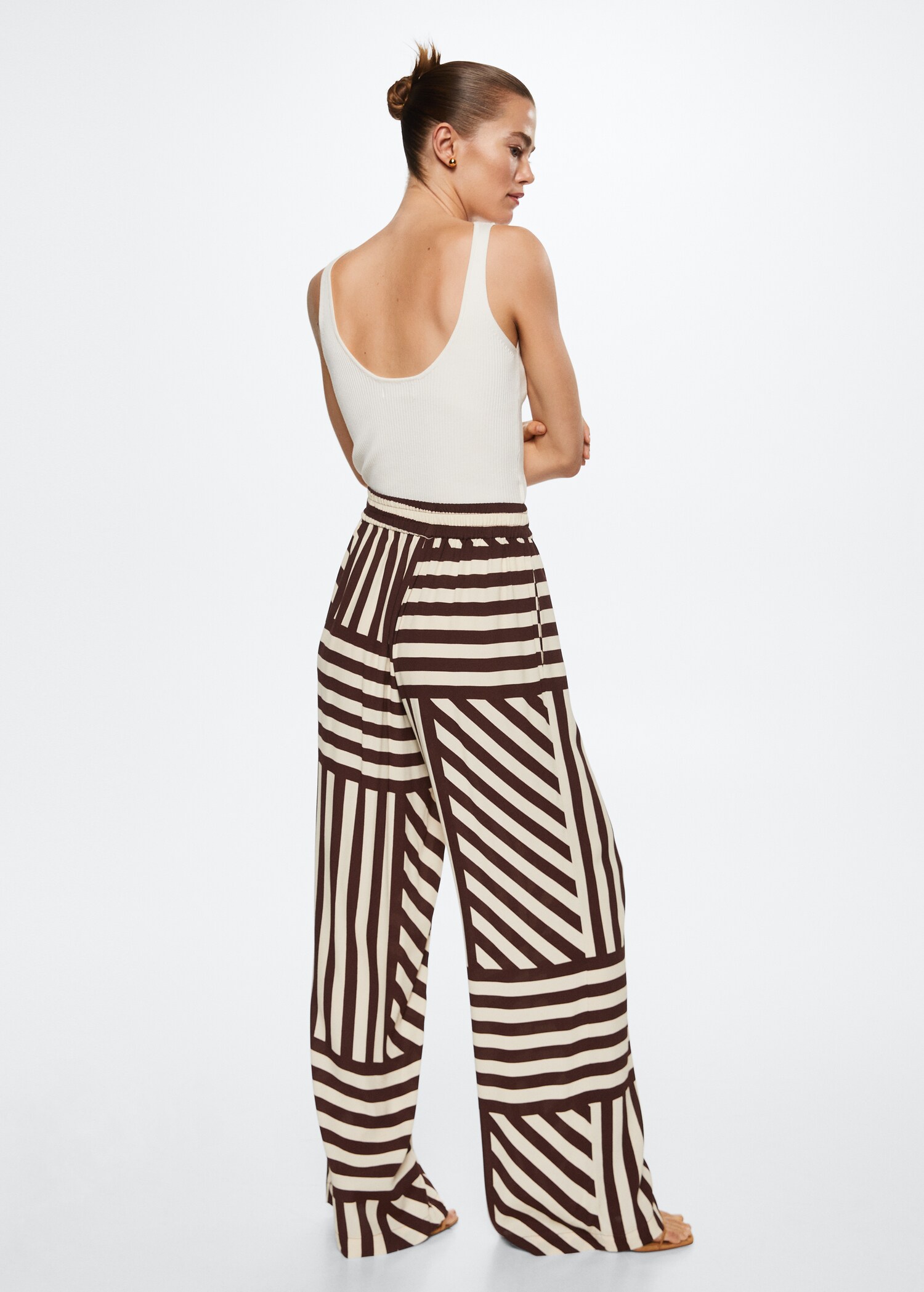 Pantalón fluido estampado - Reverso del artículo