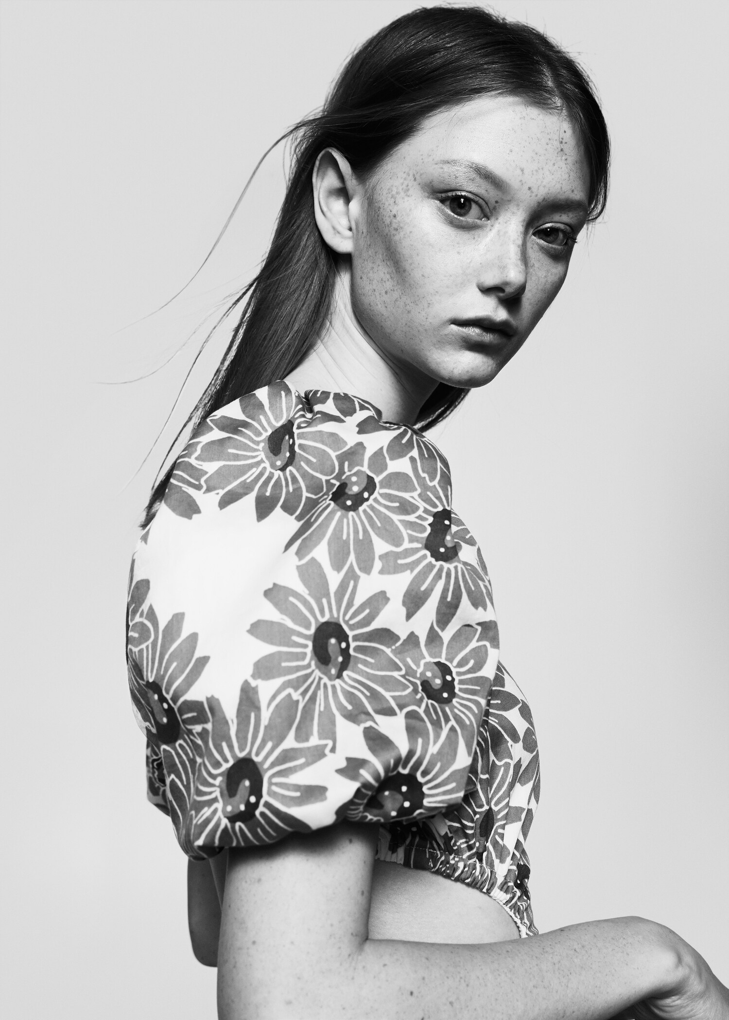 Flowers cotton dress - Details of the article 1