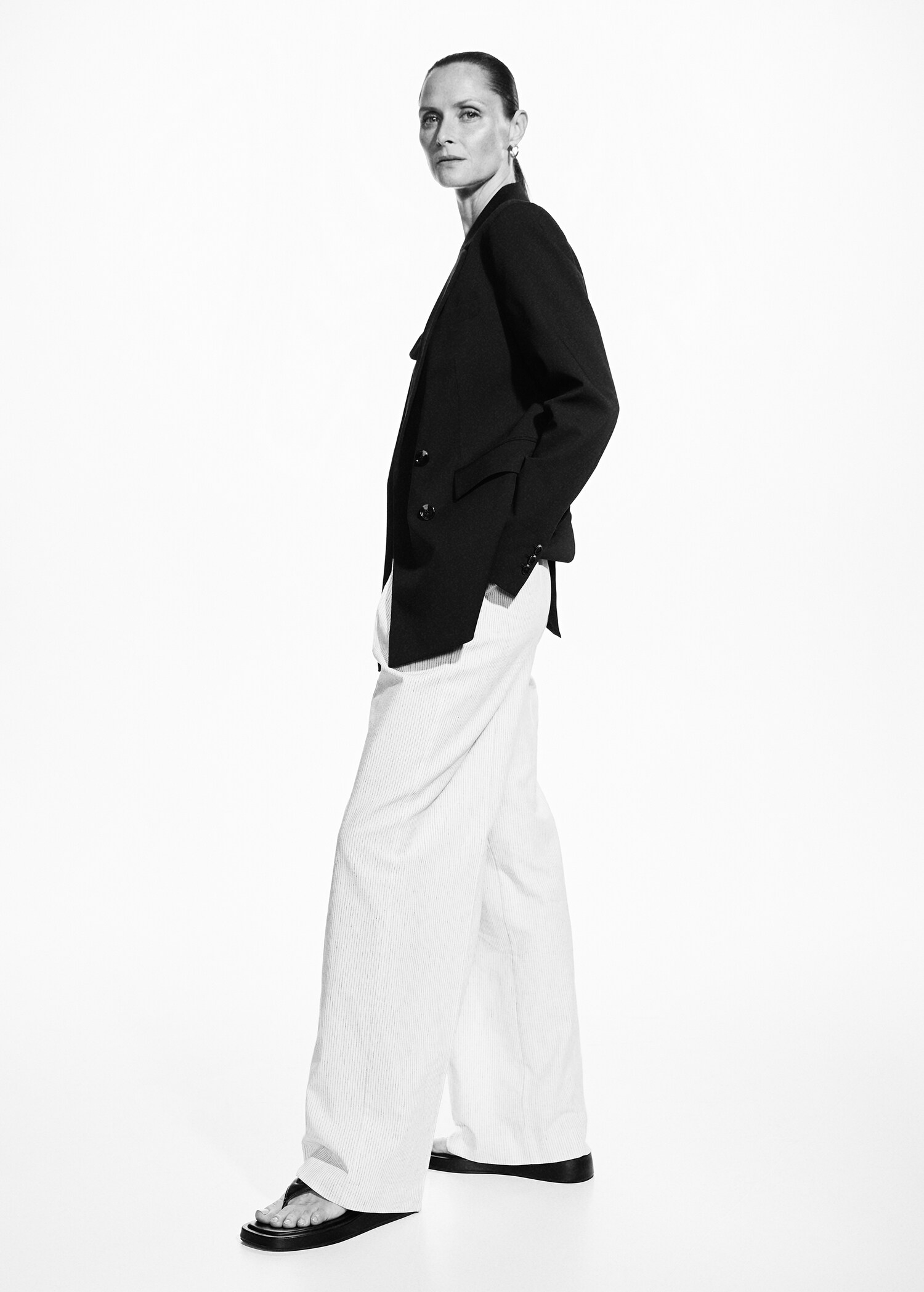 Pinstripe suit pants - Details of the article 1