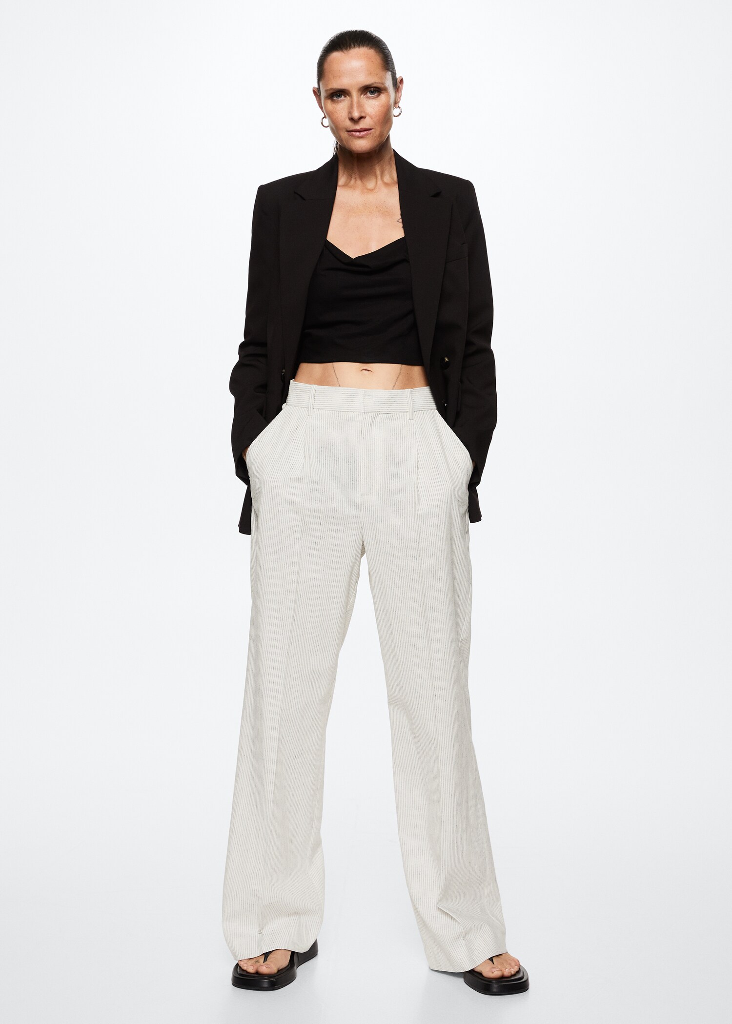 Pinstripe suit pants - General plane