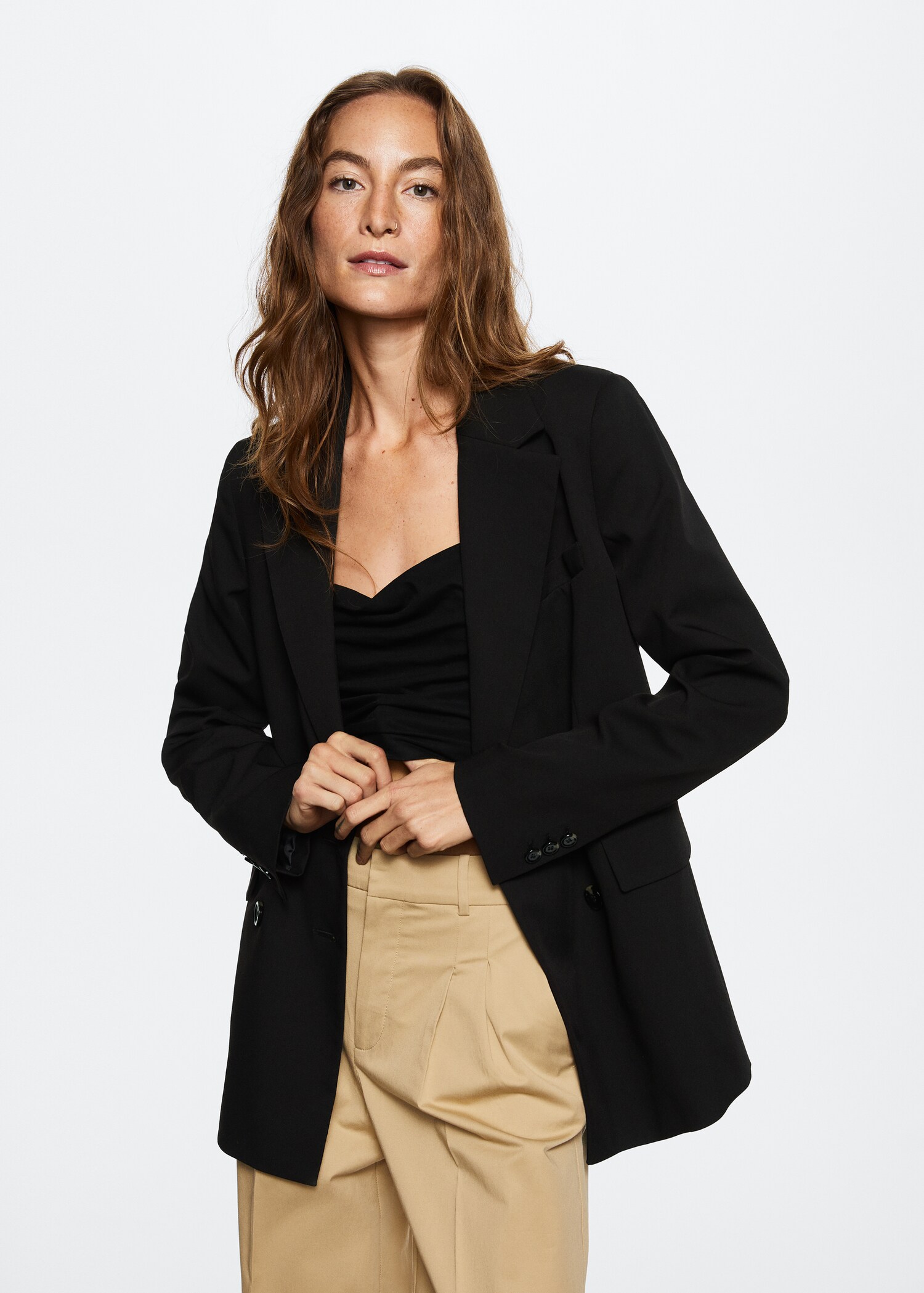 Double-breasted blazer - Medium plane