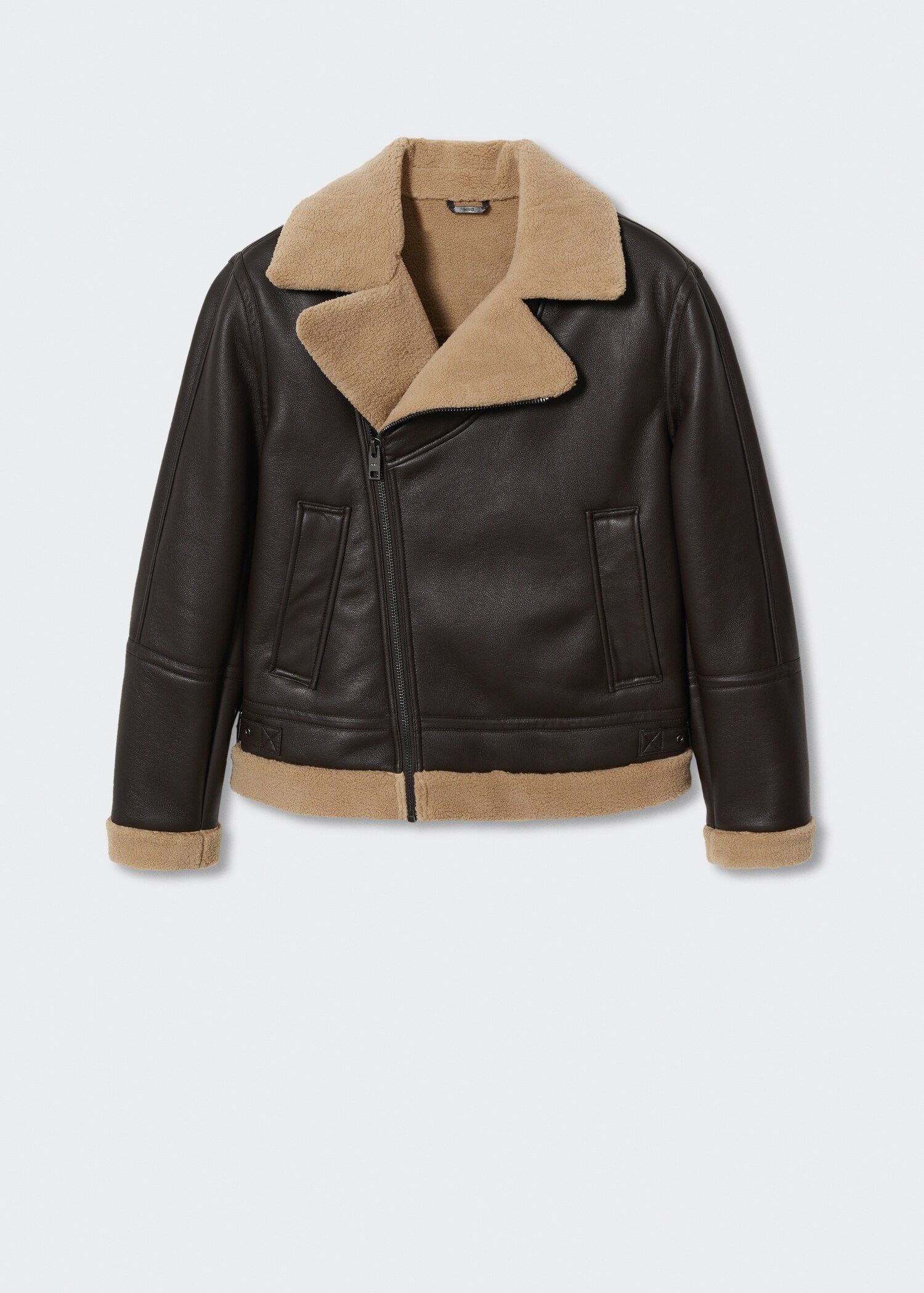 Faux shearling-lined jacket - Article without model