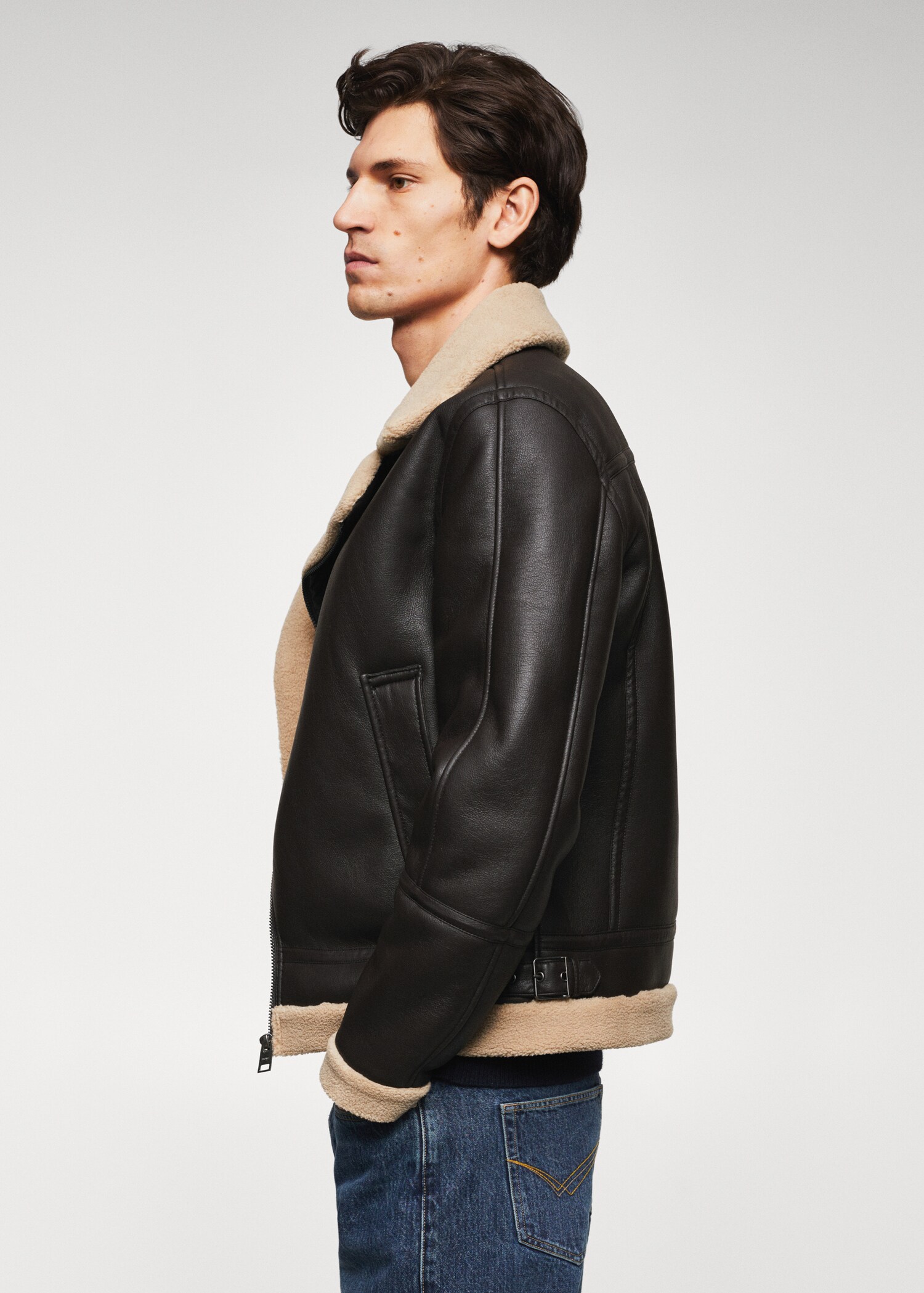 Faux shearling-lined jacket - Details of the article 6