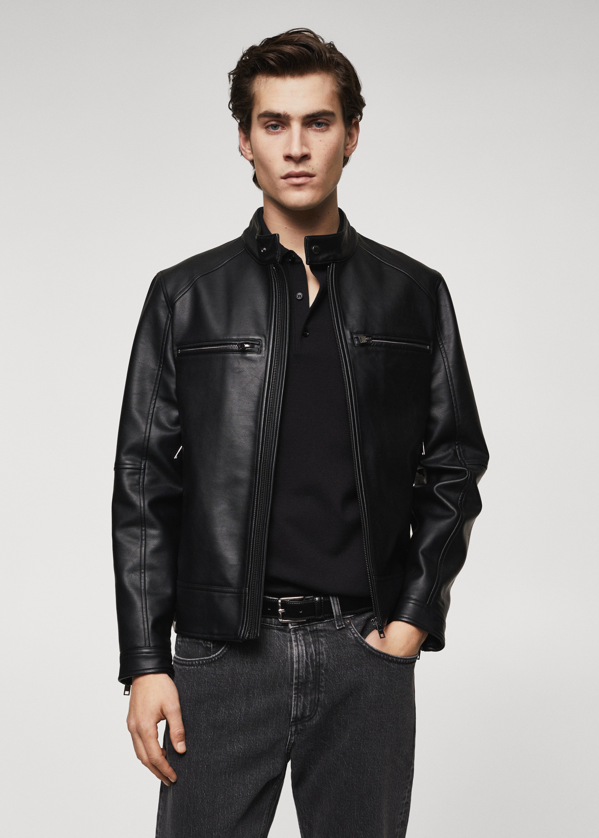 Faux leather jacket Men MANGO China1