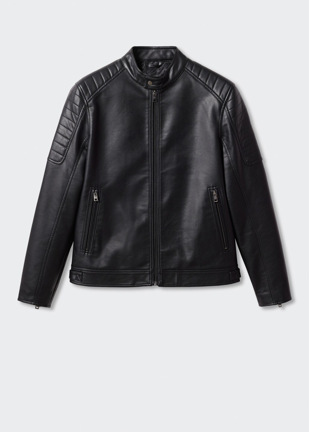 Blouson biker similicuir Homme MANGO Maroc