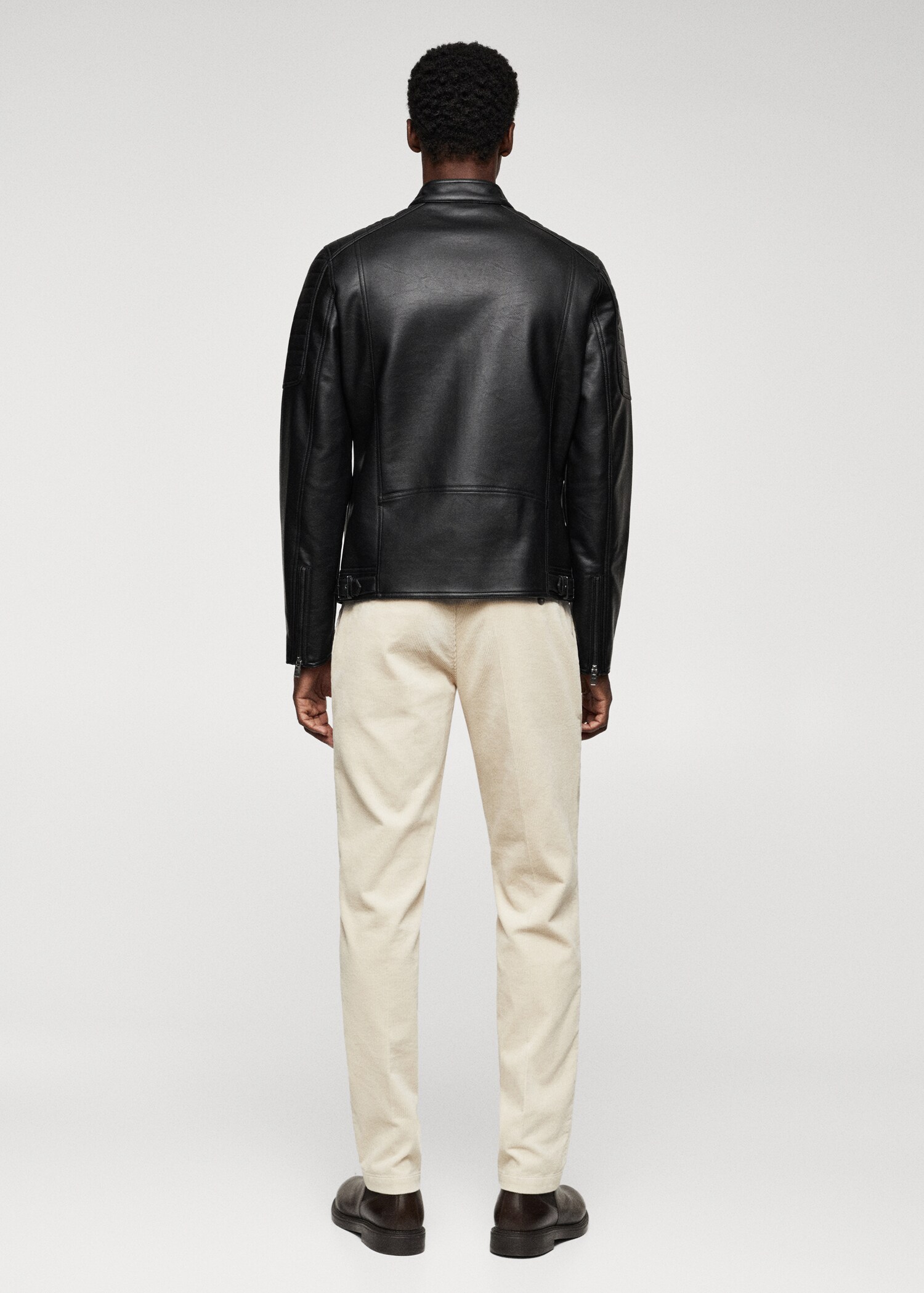 Blouson biker similicuir - Verso de l’article