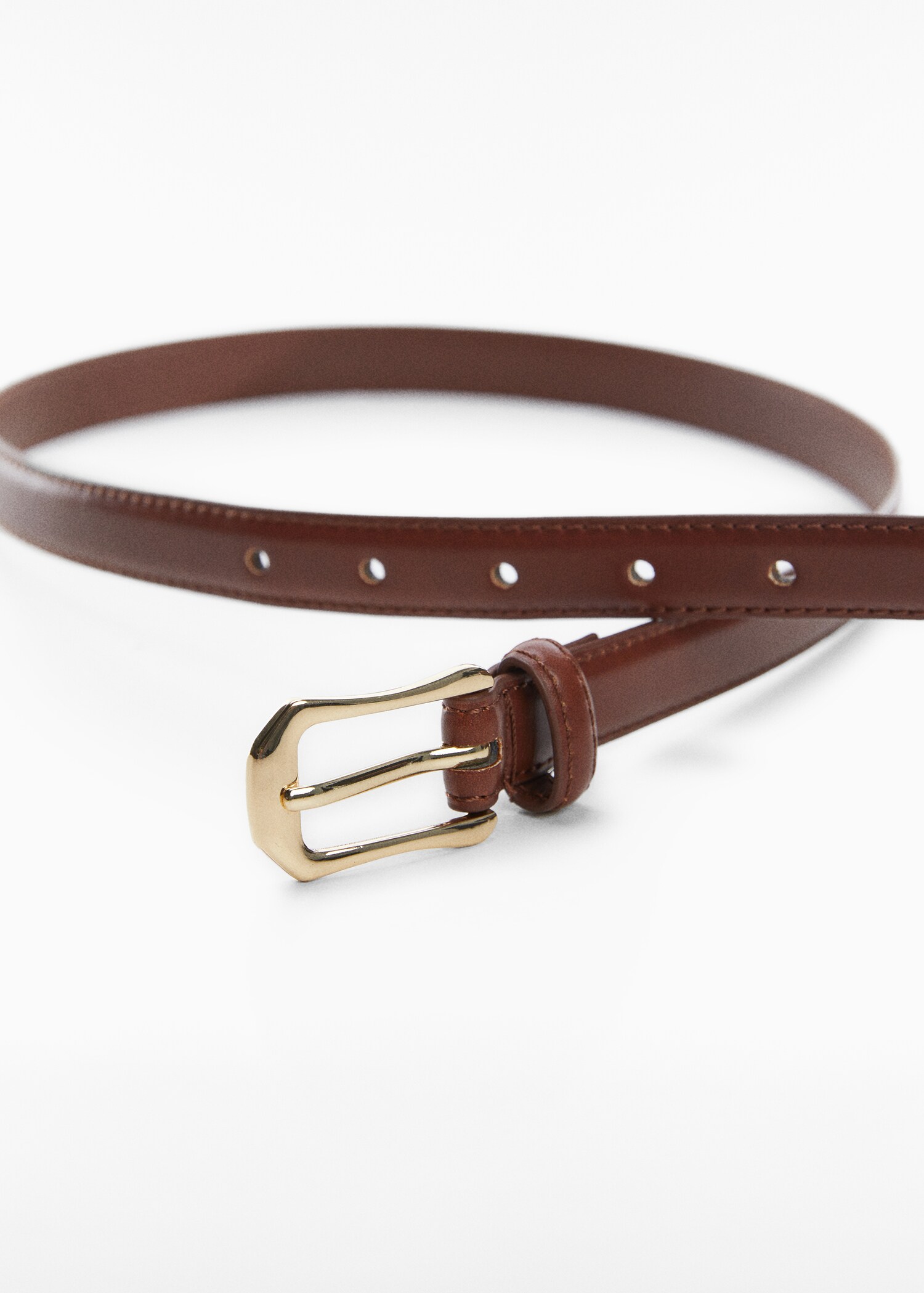 Rectangular buckle belt - Medium plane
