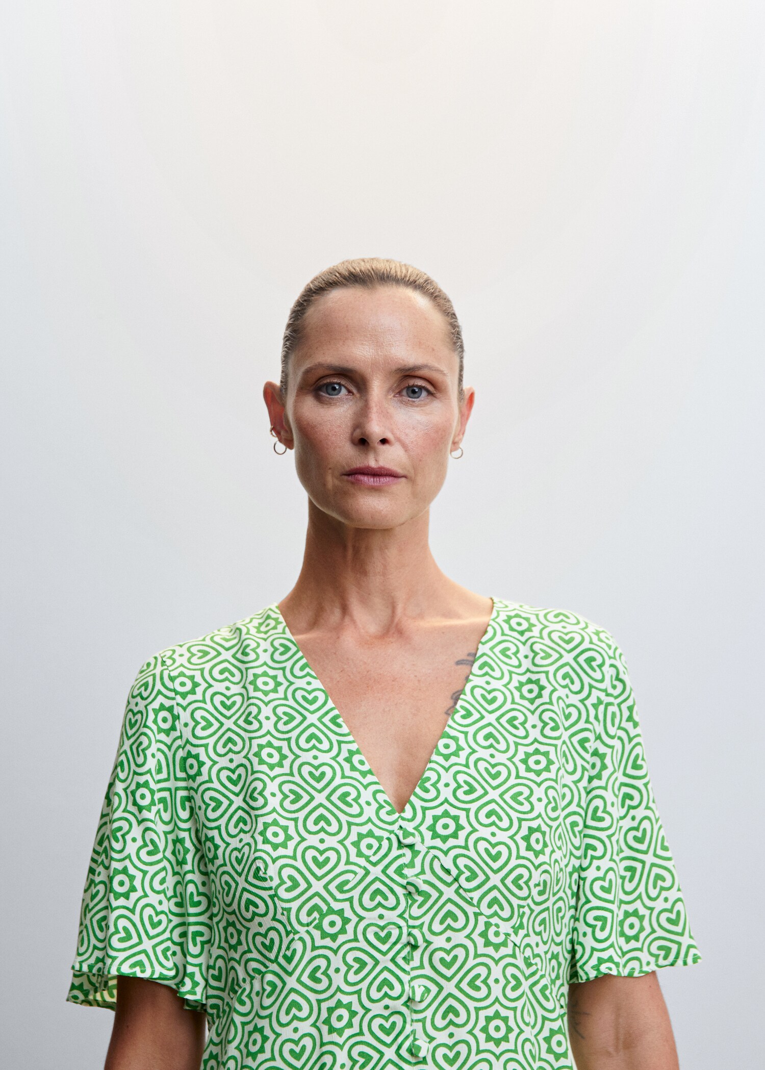 Robe imprimée boutons - Détail de l'article 1