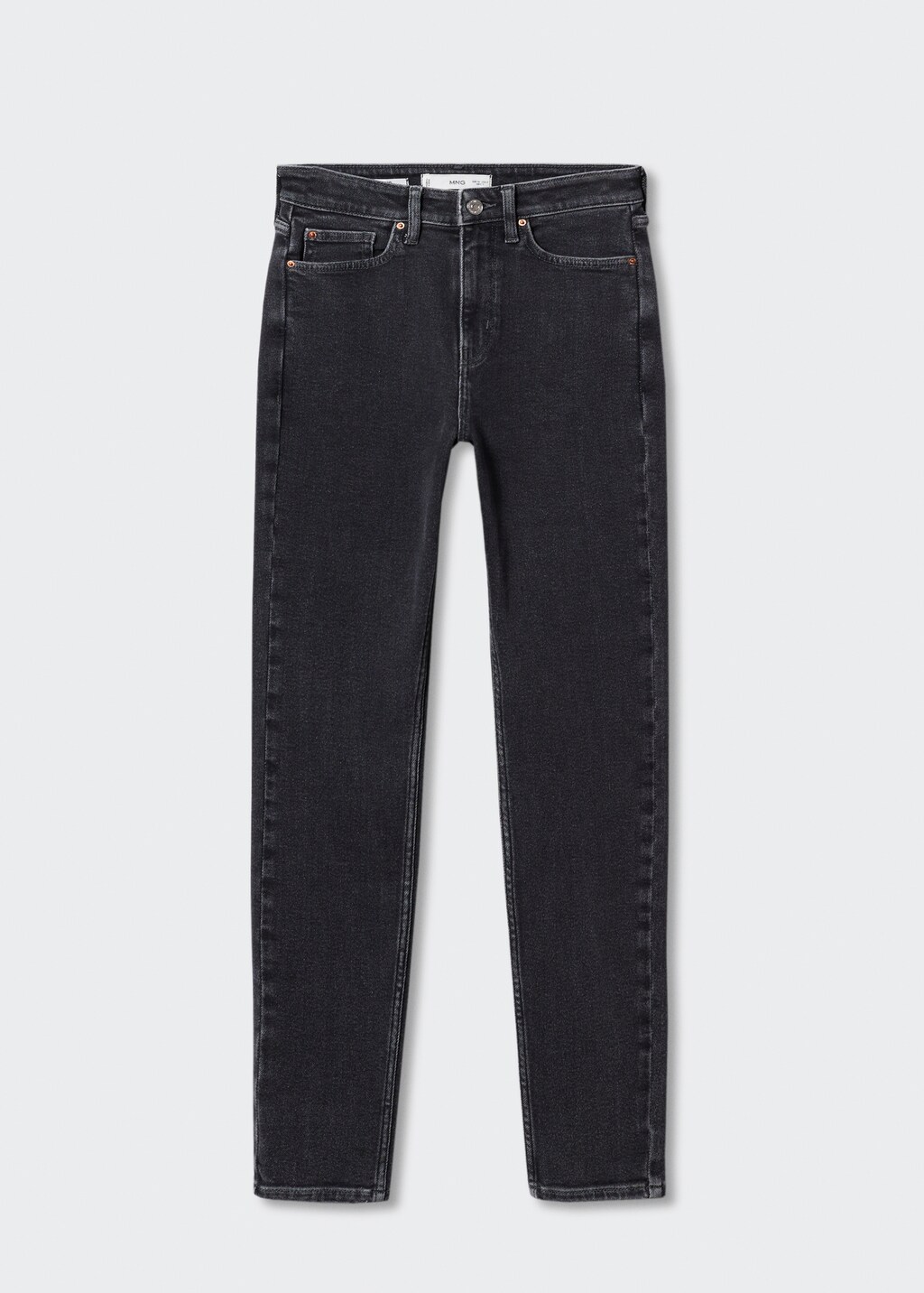 デニム・ジーパン   Mid rise skinny fit black 37.5 denim Eco Serena Mid-Rise Bling Pocket Skinny Jeans | GUESS Factory Ca