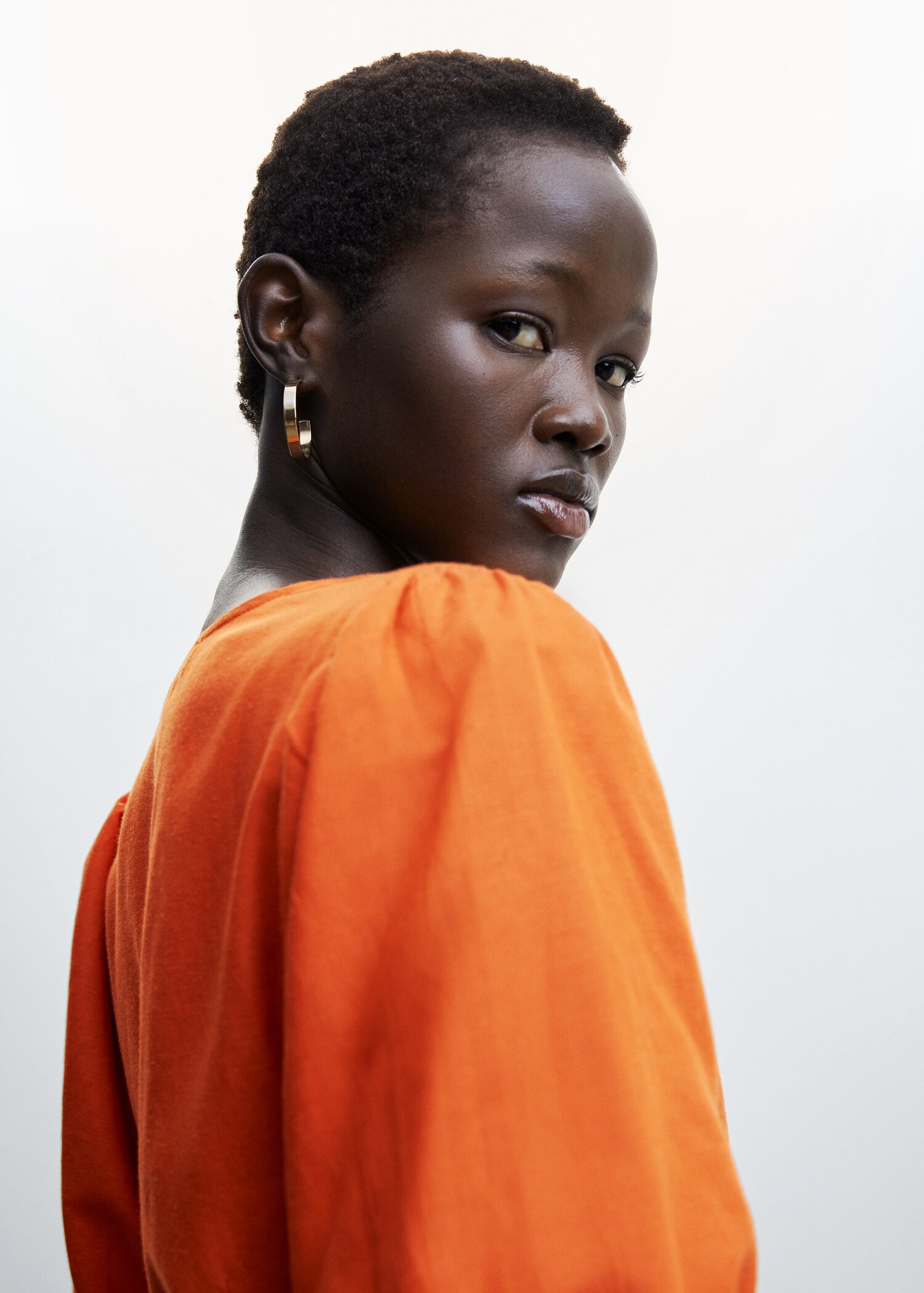 Vestido manga abullonada - Detalle del artículo 1