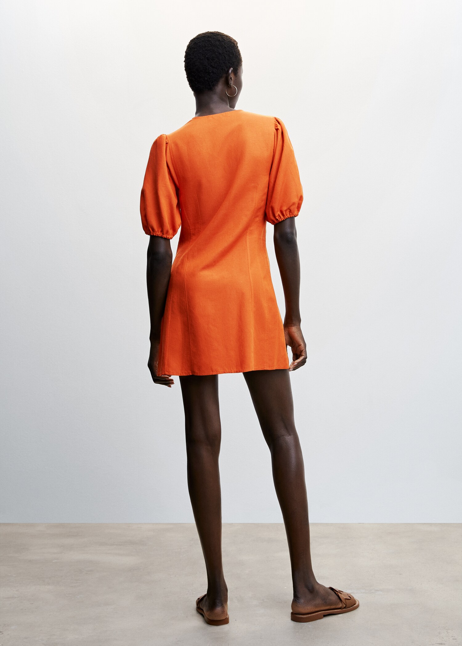 Vestido manga abullonada - Reverso del artículo