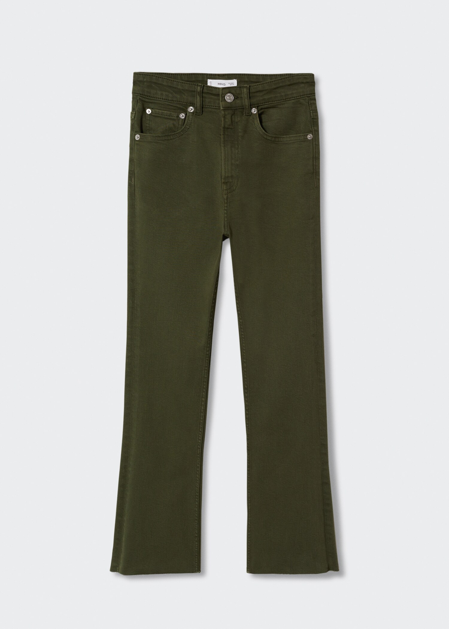 Jeans hlače Flare kroja s pohabanim rubom - Artikl bez modela