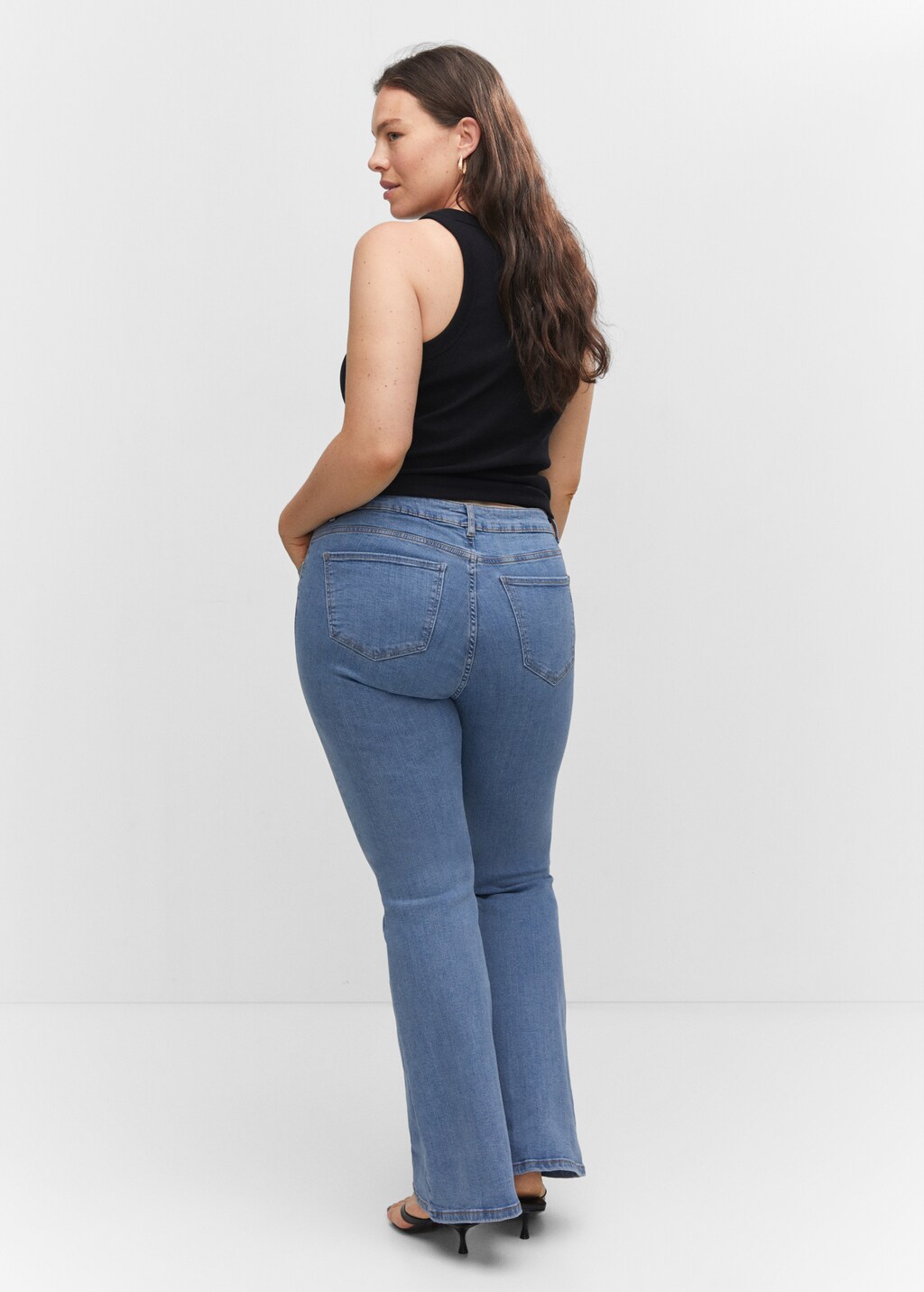 Jeans flare taille normale