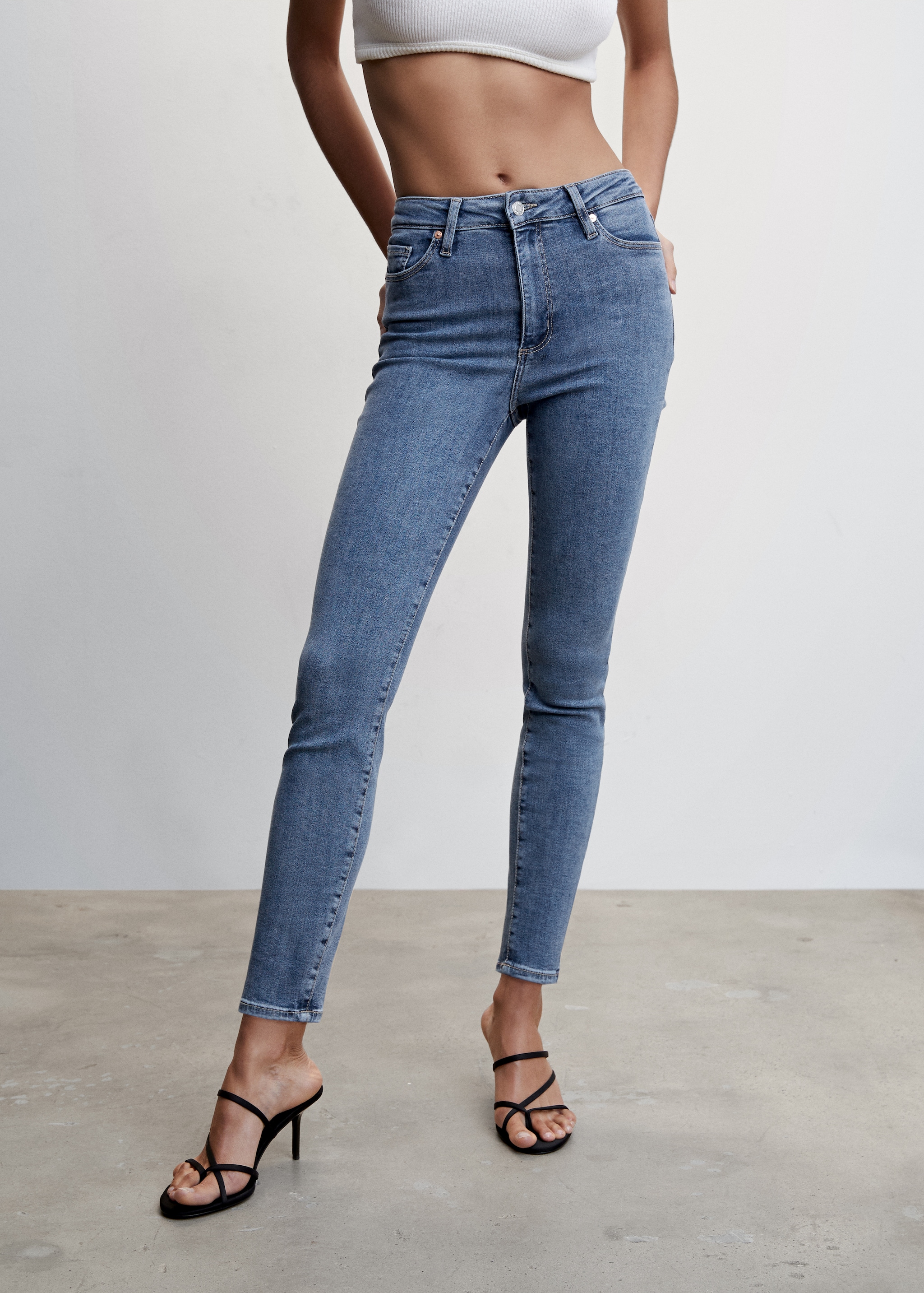 High-rise skinny jeans
