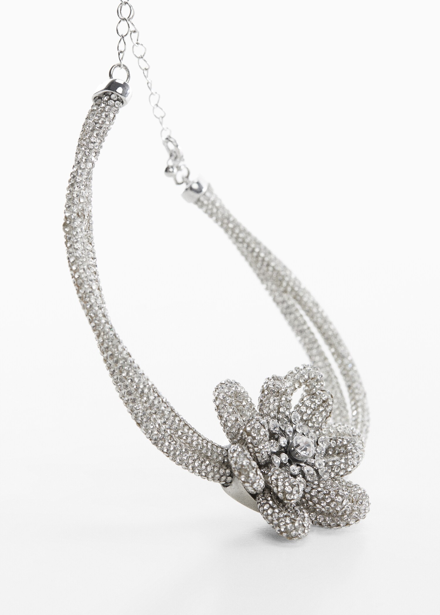 Collar cristales flor - Plano medio
