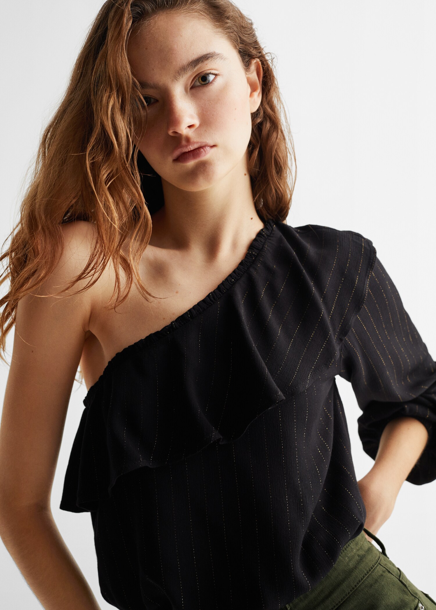 Blouse asymétrique détail brillant - Détail de l'article 1