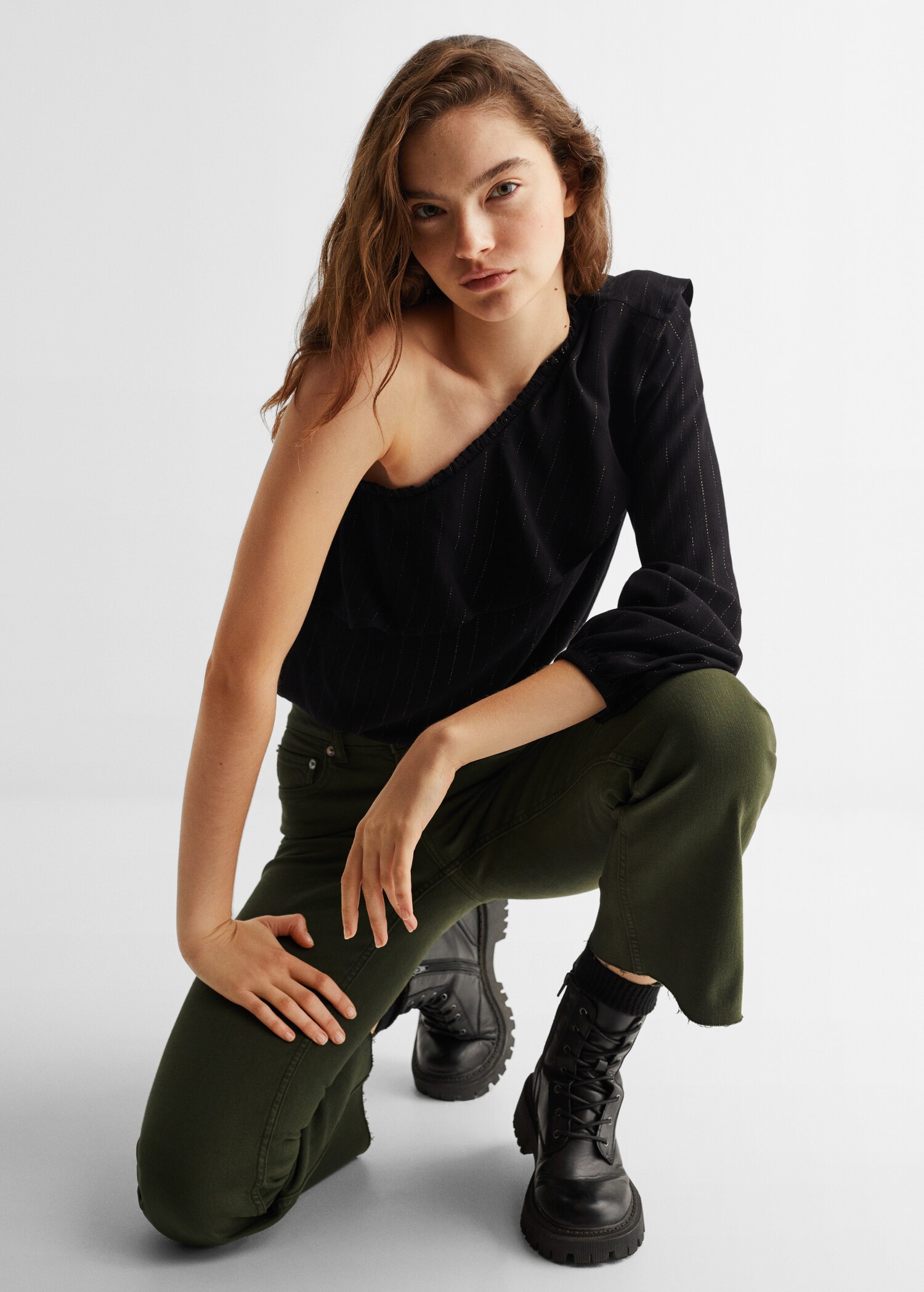 Blouse asymétrique détail brillant - Détail de l'article 2