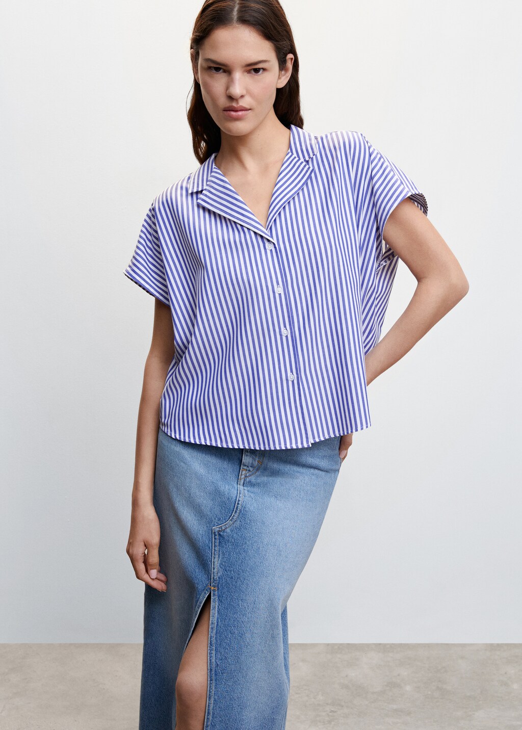 Mango chemise manche courte sale