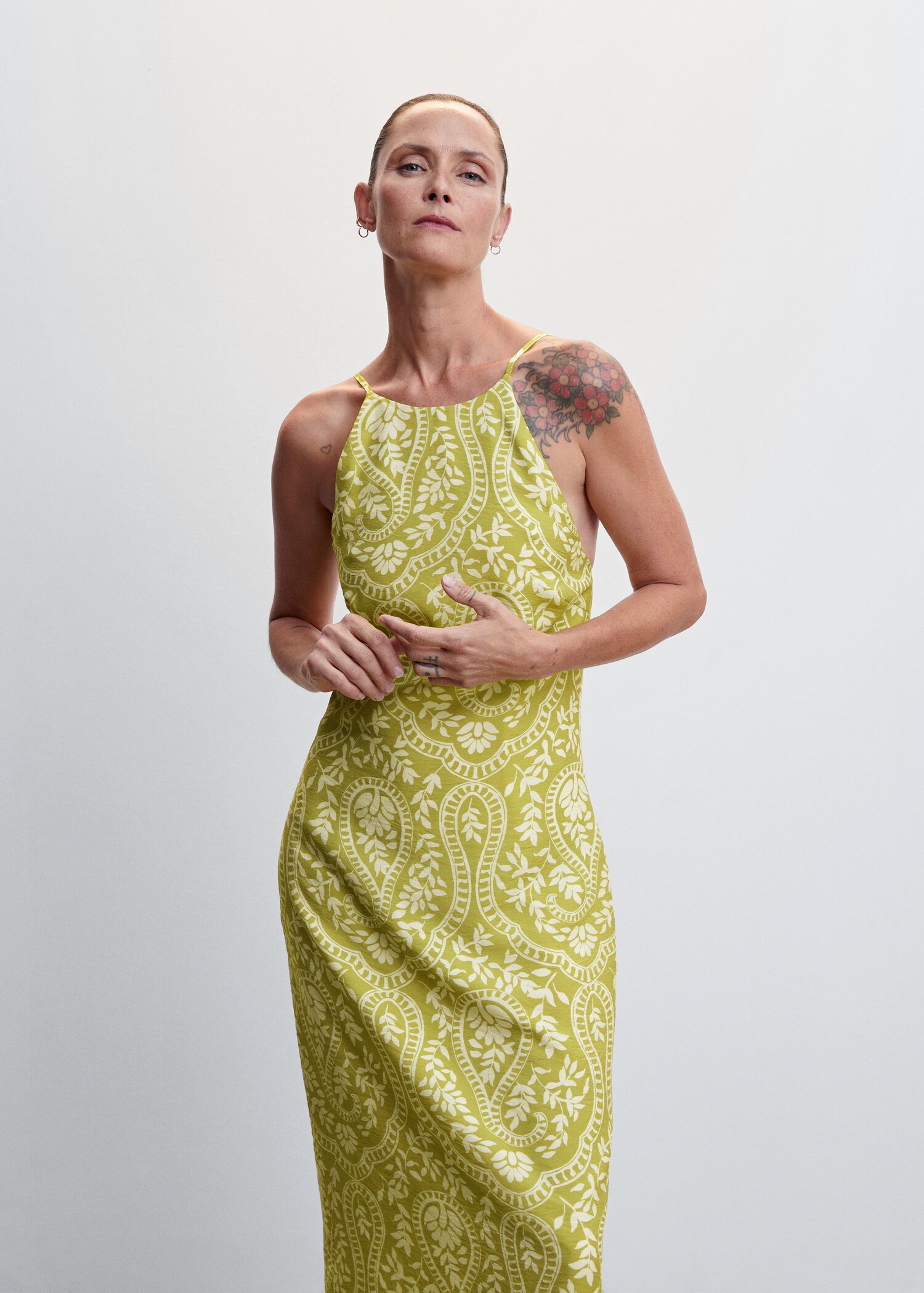 Printed halter gown - Details of the article 2