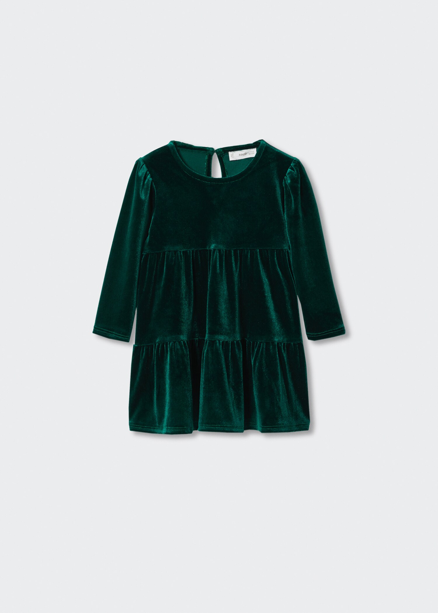 Ruffled velvet dress - Article without model