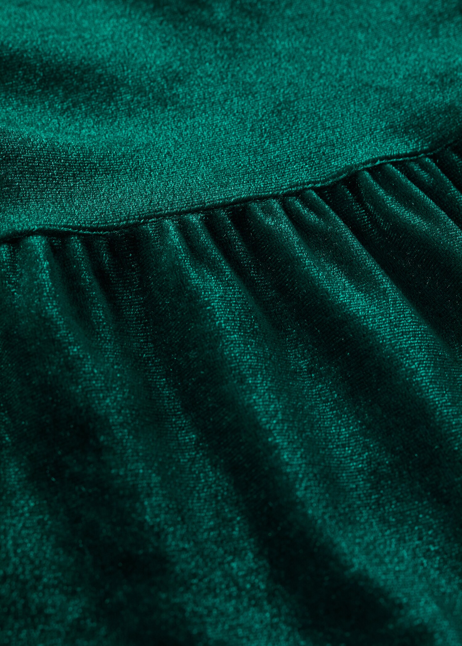 Ruffled velvet dress - Details of the article 0