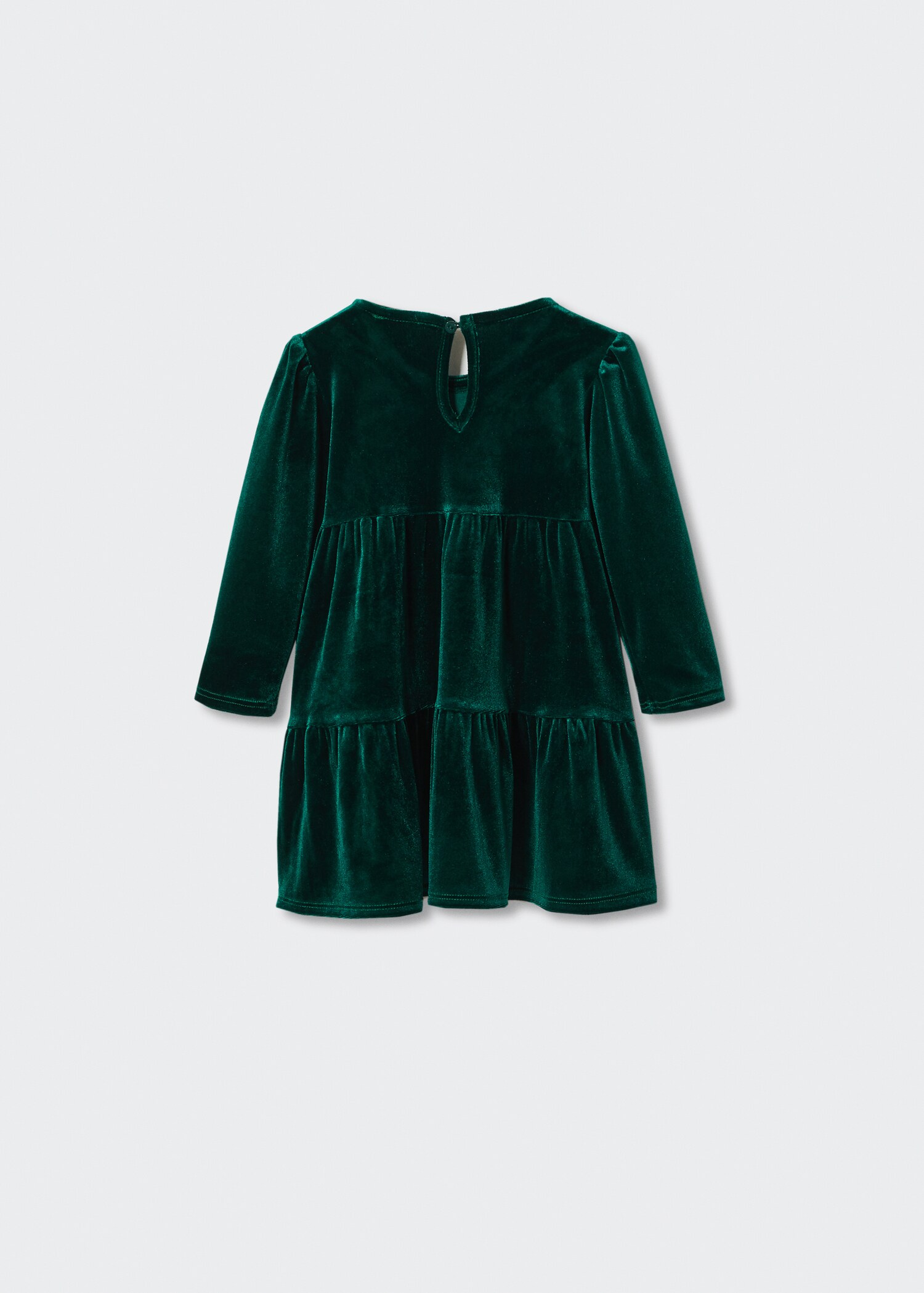 Ruffled velvet dress - Reverse of the article