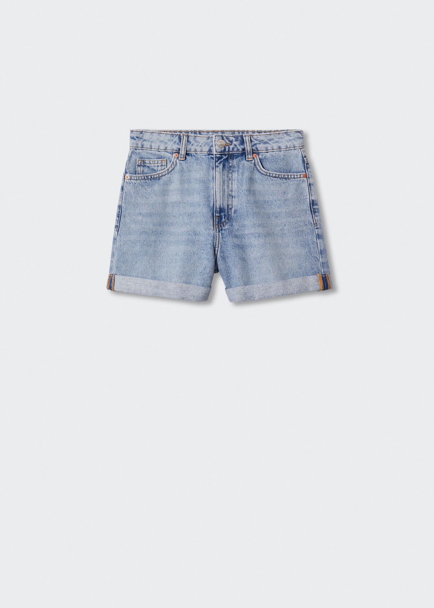Shorts vaqueros mom-fit - Artículo sin modelo