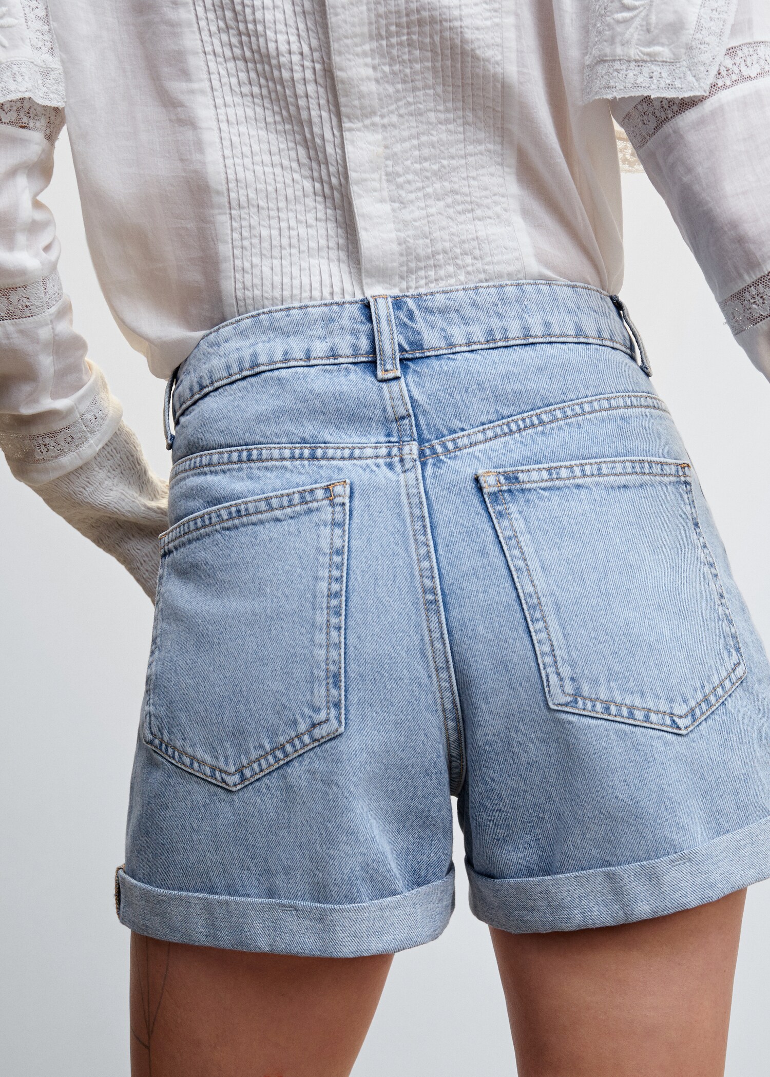 Shorts vaqueros mom-fit - Detalle del artículo 6