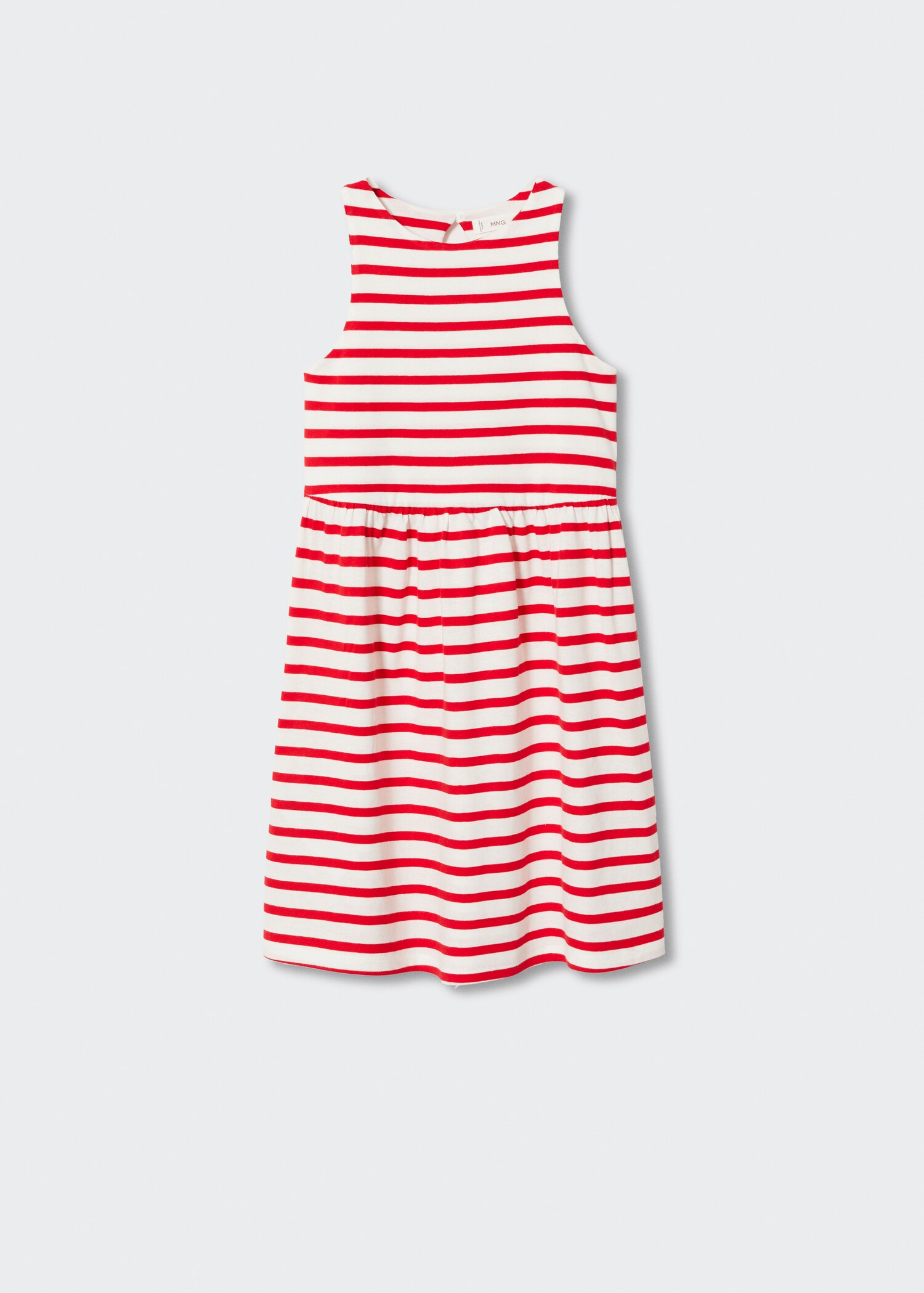 Robe courte d'été tunique sans manches blanche en coton MANGO taille XS - TBE Robe courte d'été tunique sans manches blanche en coton MANGO taille XS - TBE