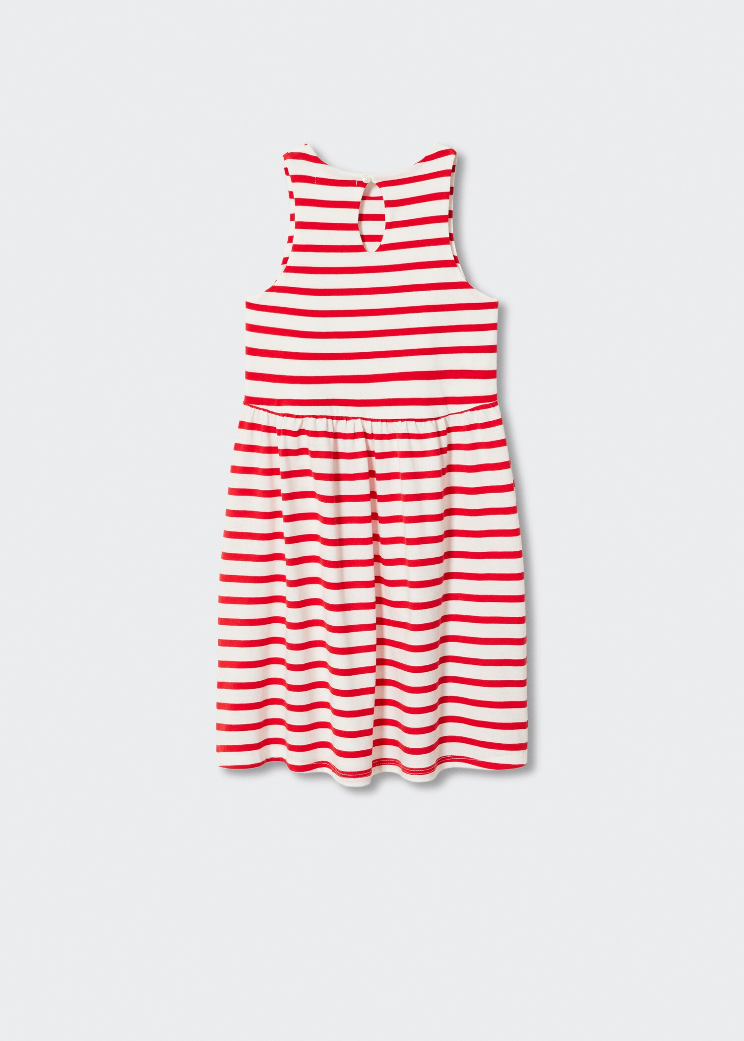 Robe rayée à volants - Verso de l’article