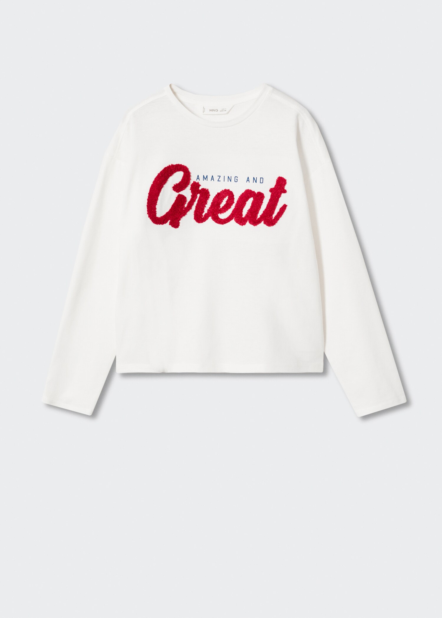 Getextureerd katoenen T-shirt - Artikel zonder model