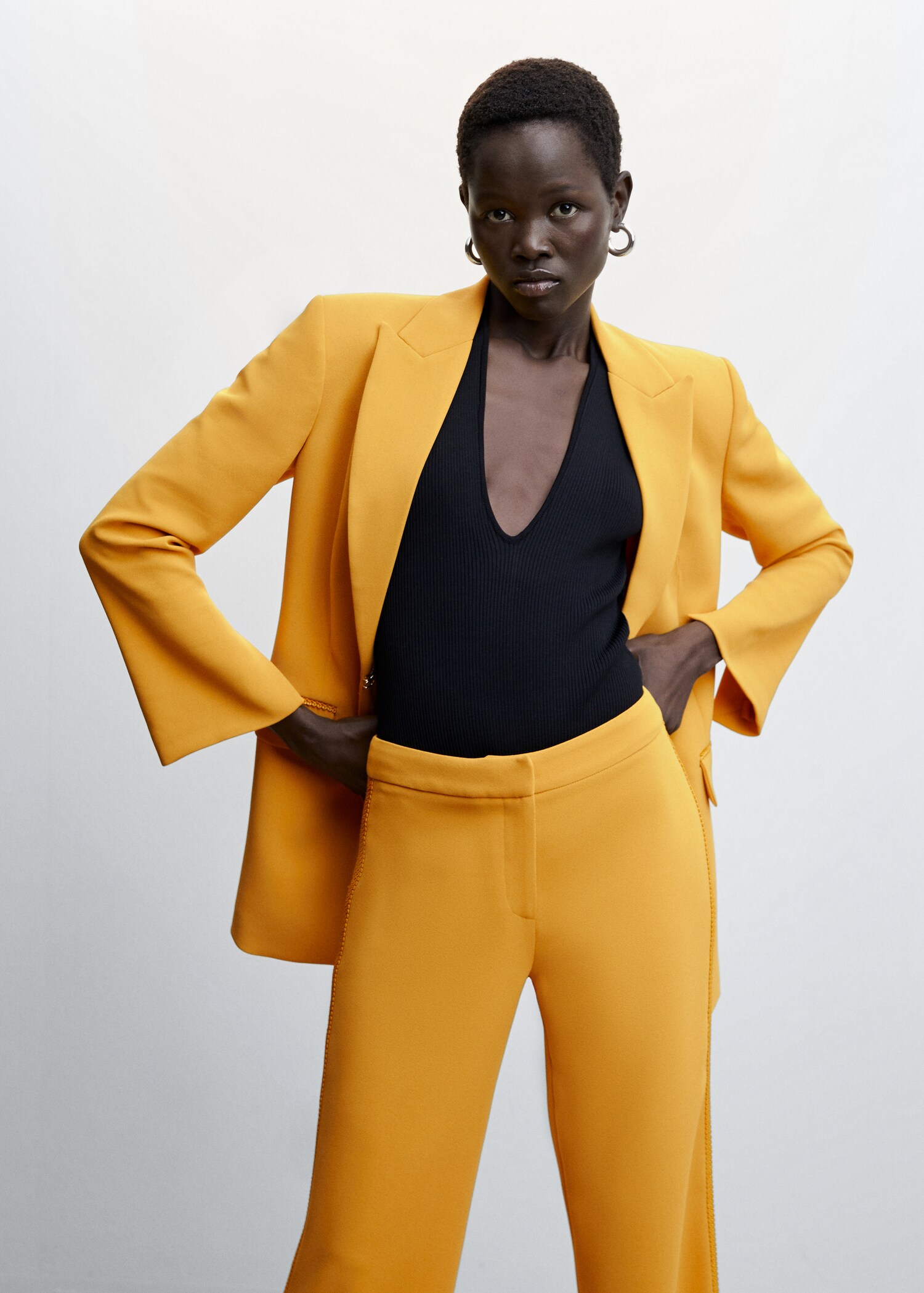 Jacket with embroidery detail - Details of the article 1