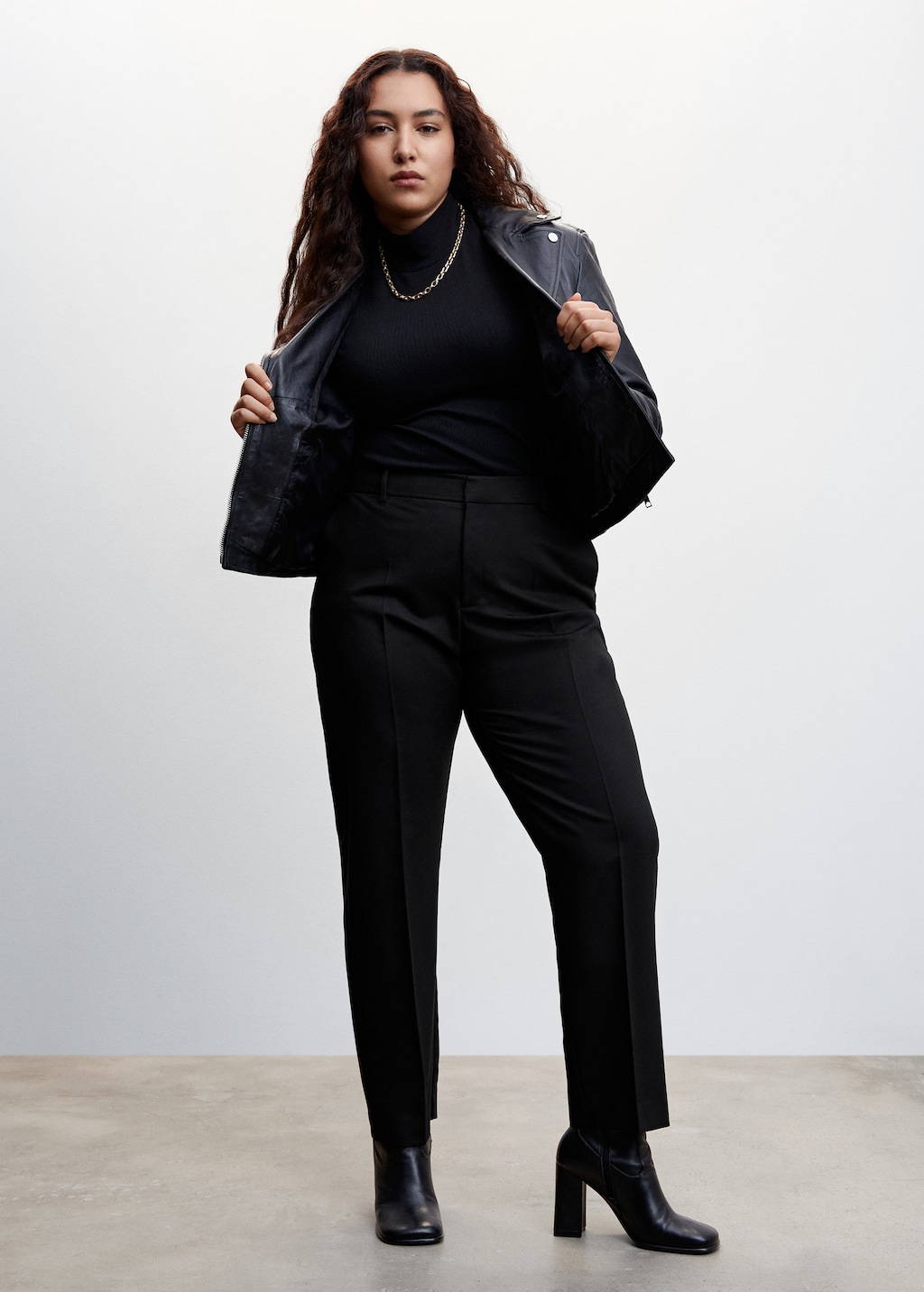 Ribbed long-sleeved t-shirt