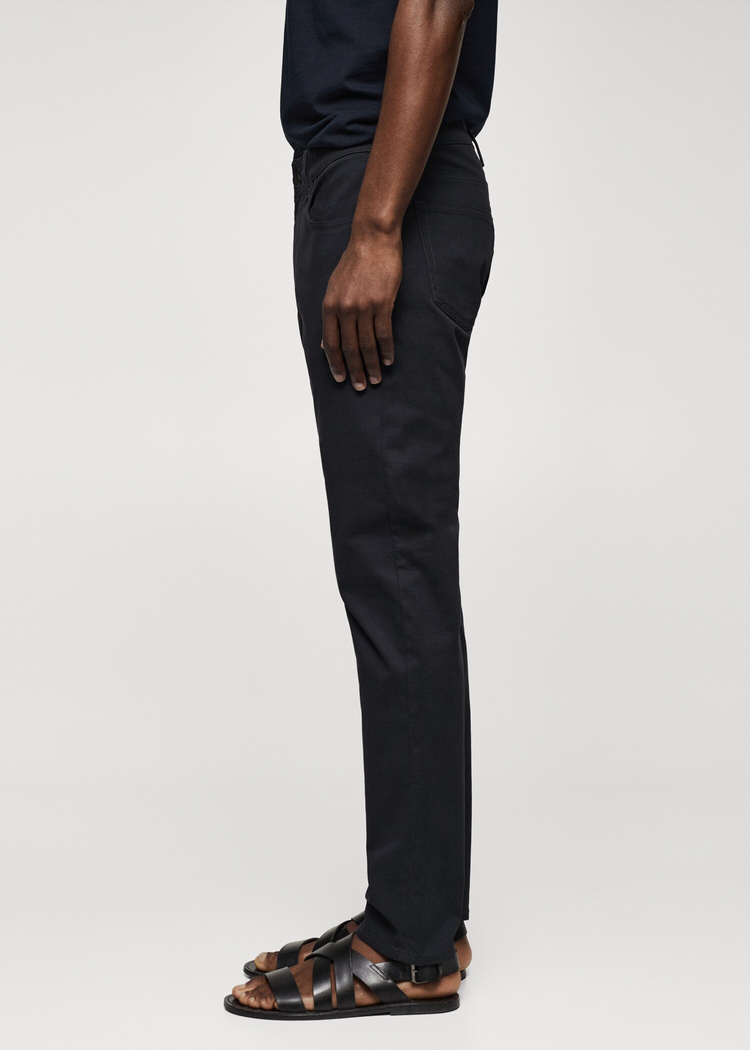 Slim Fit Twill-Hose mit Jeans-Effekt - Detail des Artikels 2