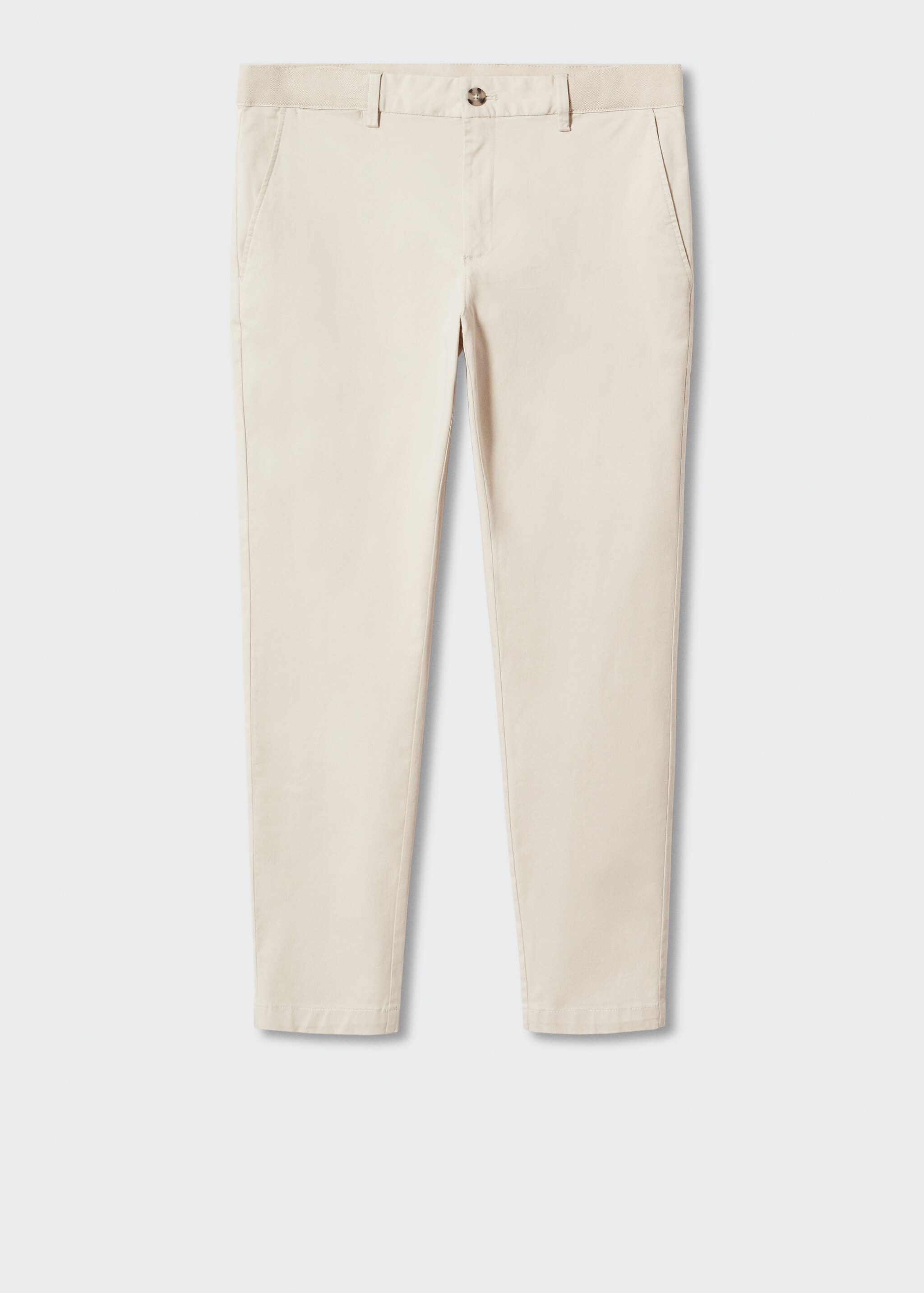 Spodnie bawełniane o fasonie tapered cropped - Artykuł bez modela/modelki