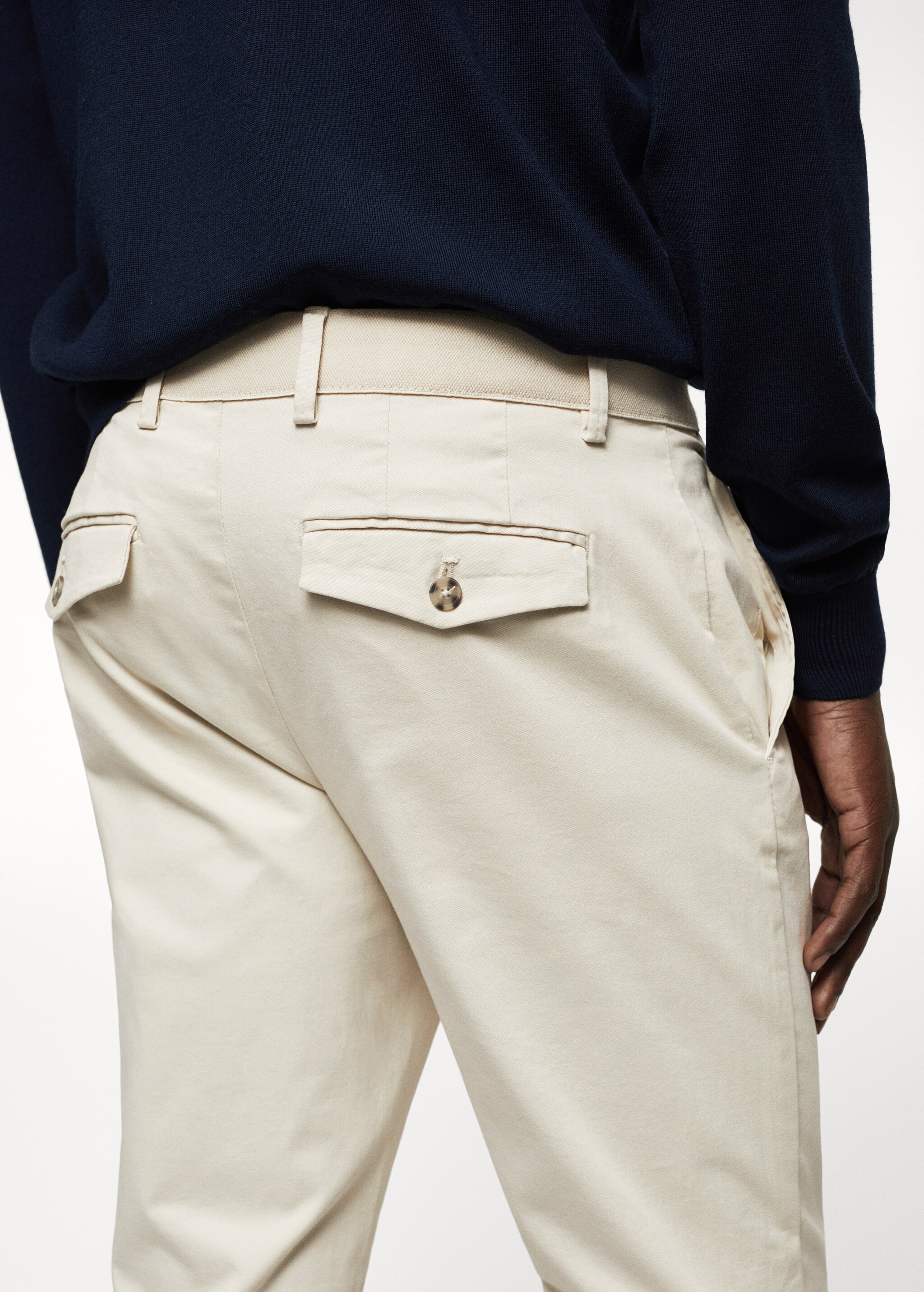 Pantalon coton tapered crop - Détail de l'article 6
