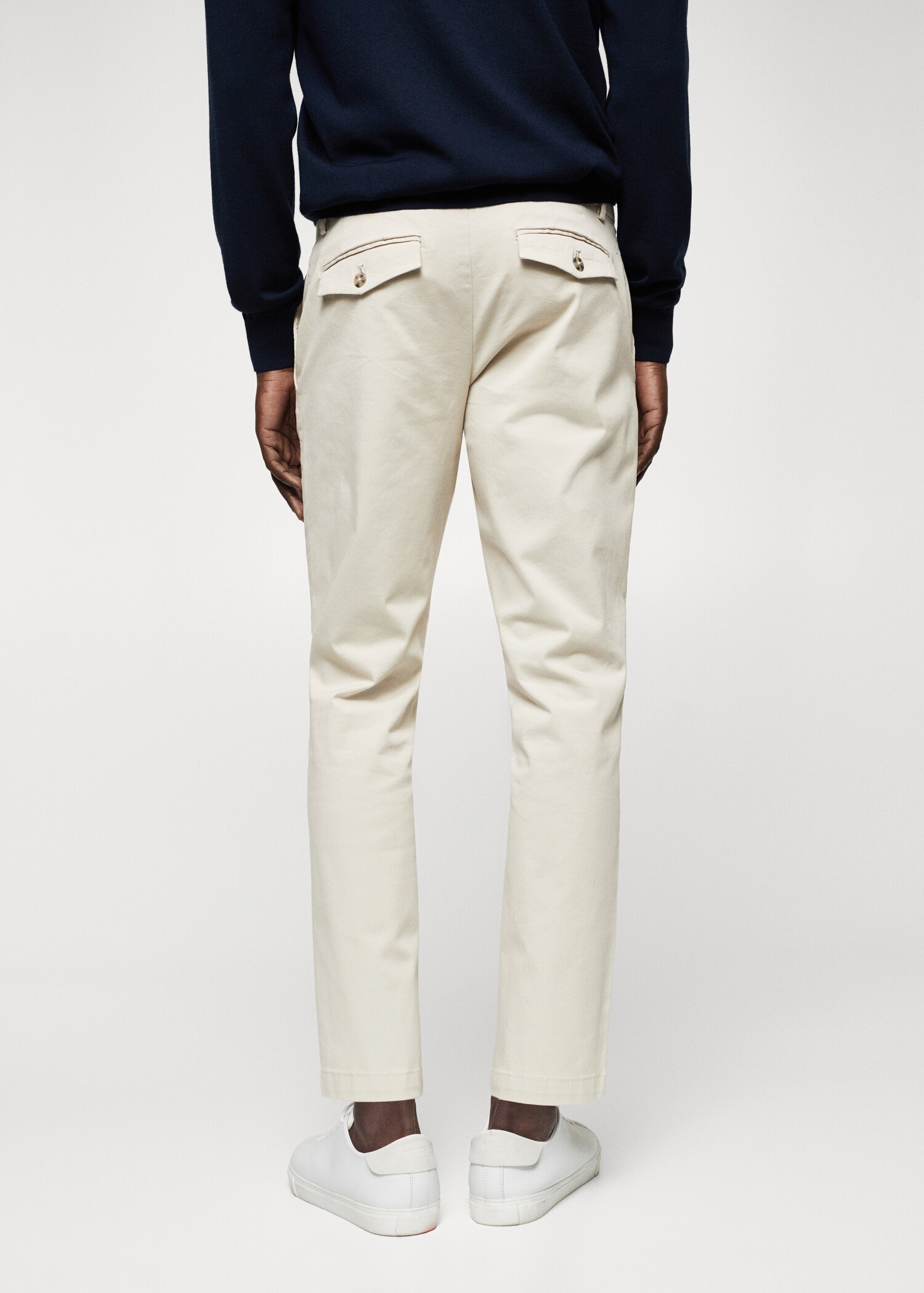 Pantalon coton tapered crop - Verso de l’article