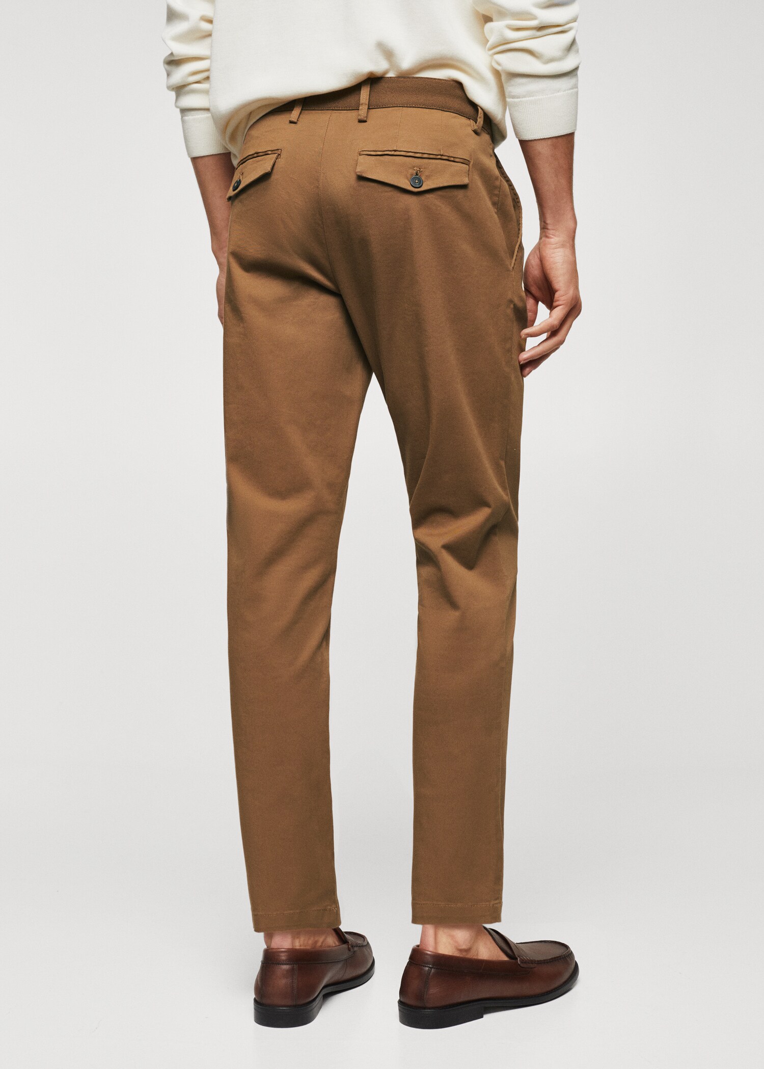 Pantalon coton tapered crop - Verso de l’article