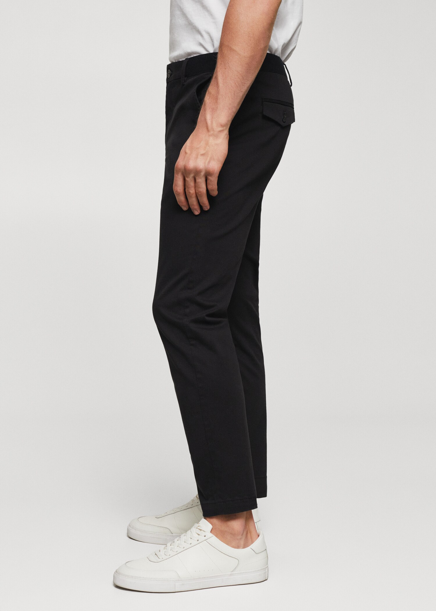 Tapered Crop-Baumwollhose - Detail des Artikels 2