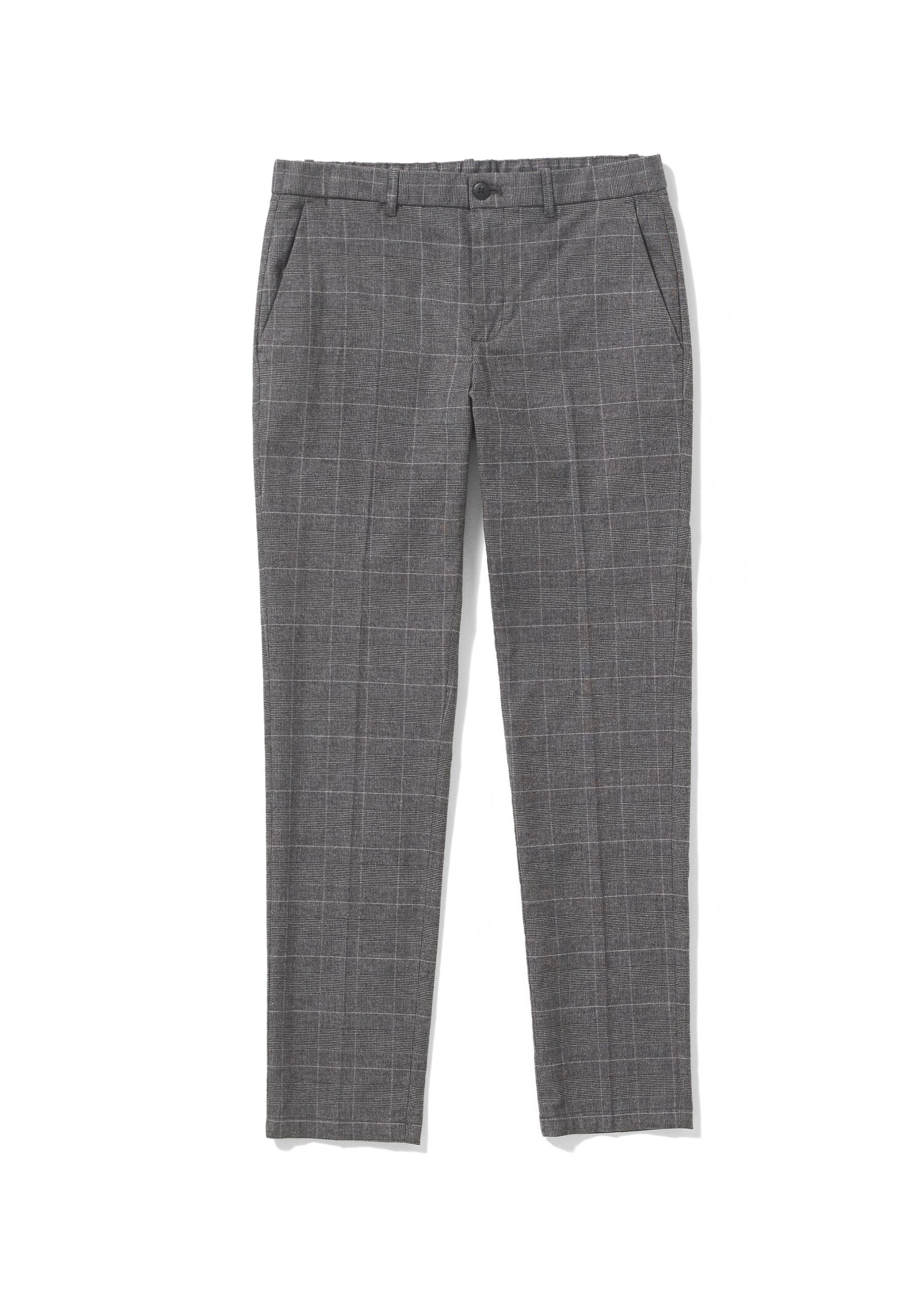 Pantalon slim fit à carreaux en coton - Détail de l'article 9
