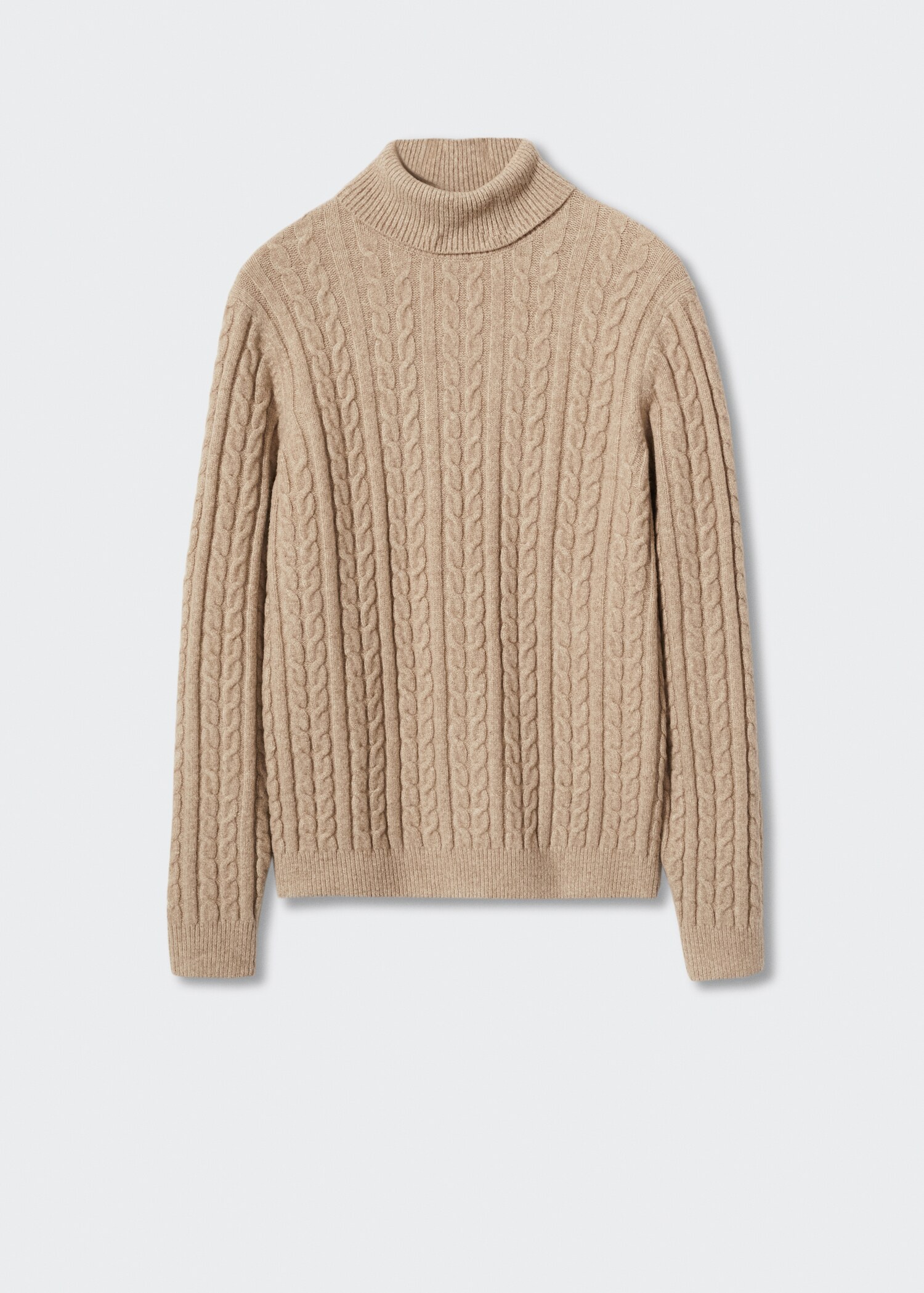 Jersey cuello alto trenzado - Artículo sin modelo