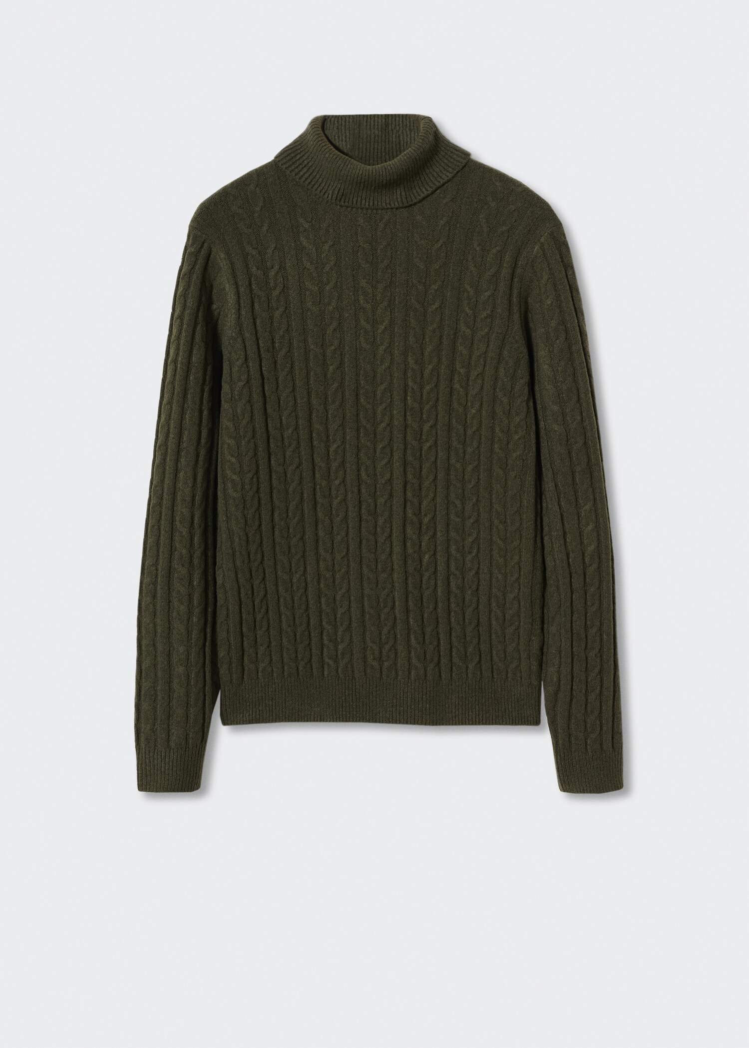 Jersey cuello alto trenzado - Artículo sin modelo