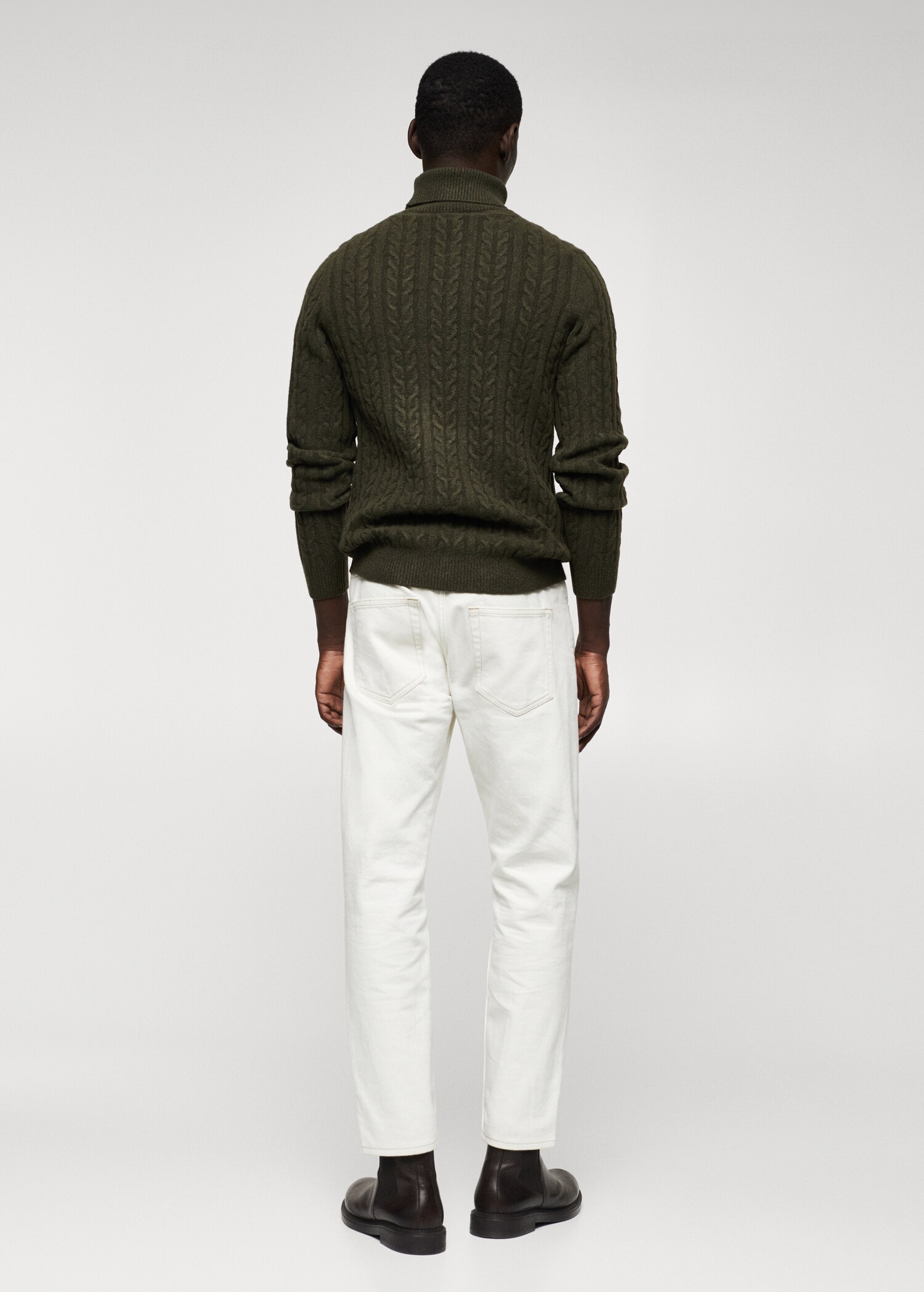 Jersey cuello alto trenzado - Reverso del artículo