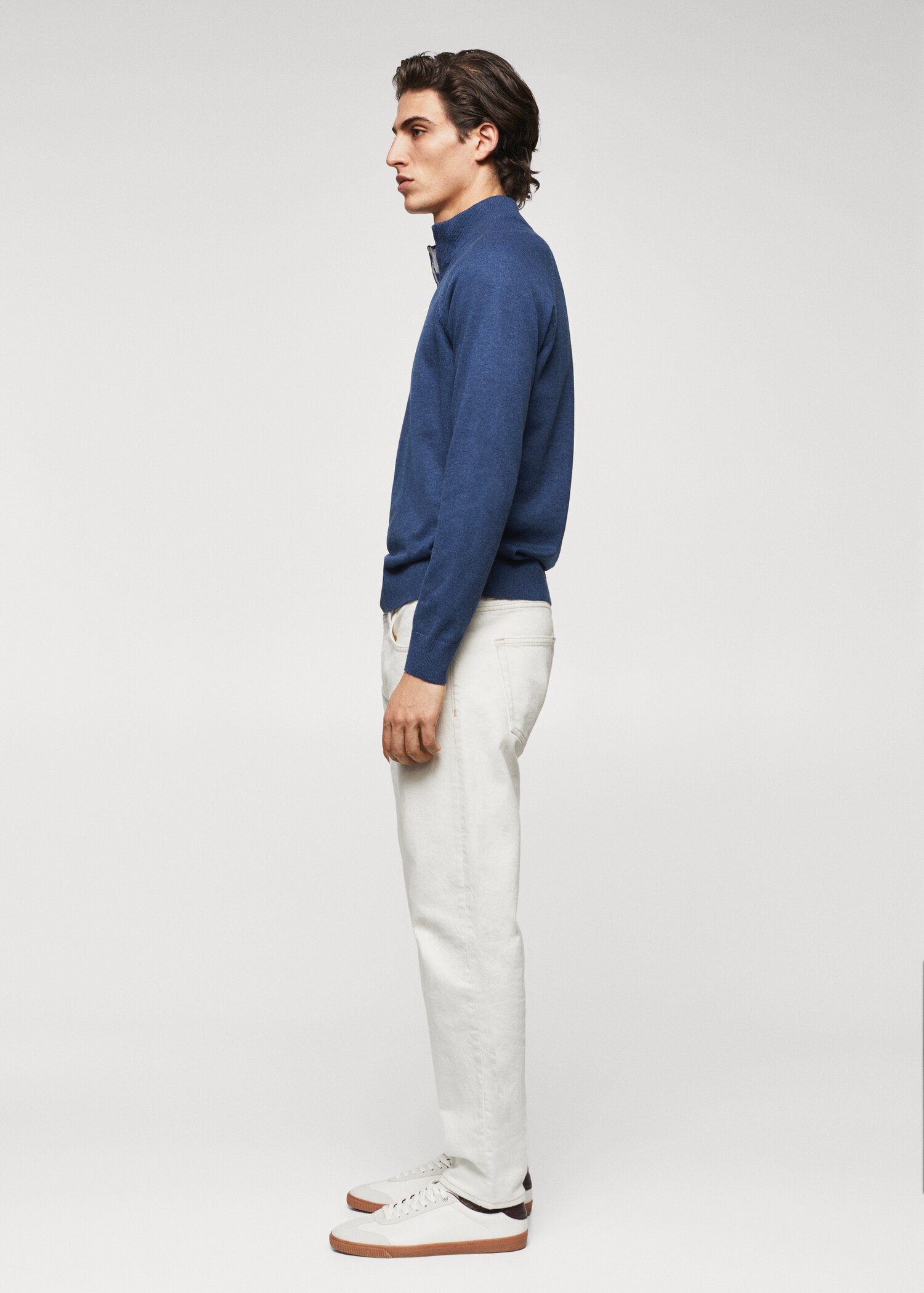 Zip cotton sweater - Details of the article 6